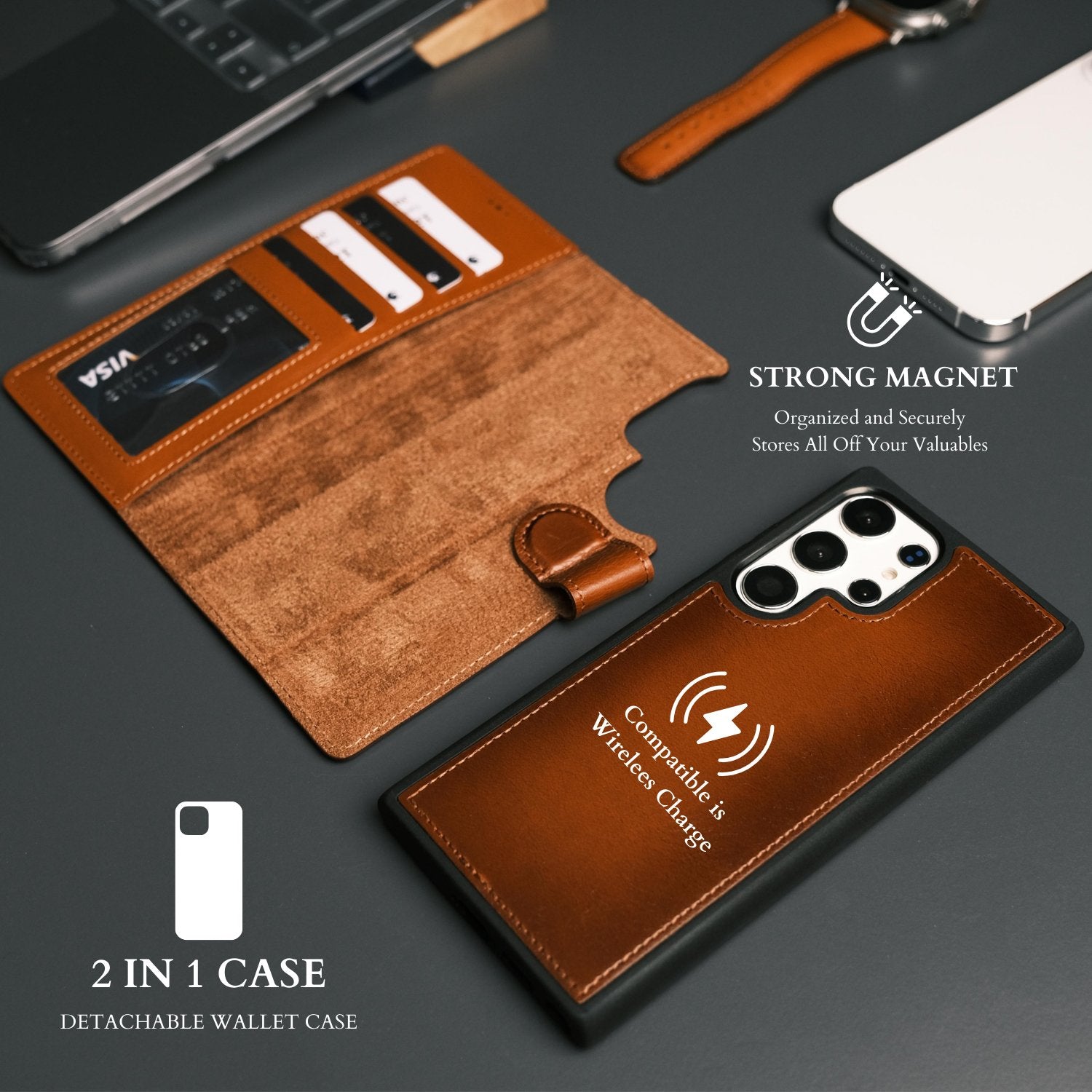 Samsung Galaxy S24 Ultra Leather Wallet Cases by Toronata Coming Soon