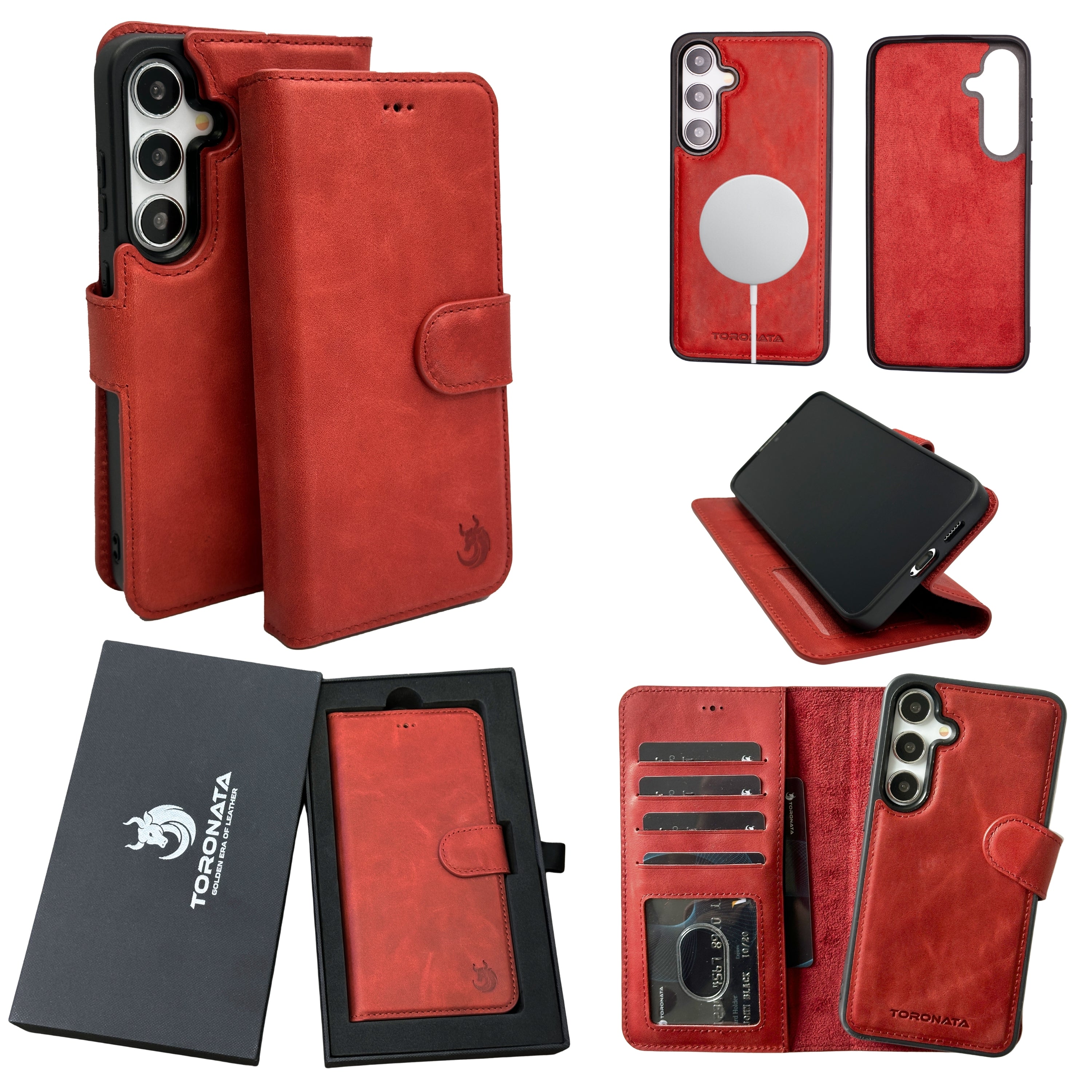 Nevada Samsung Galaxy S24 Wallet Case-Red---TORONATA