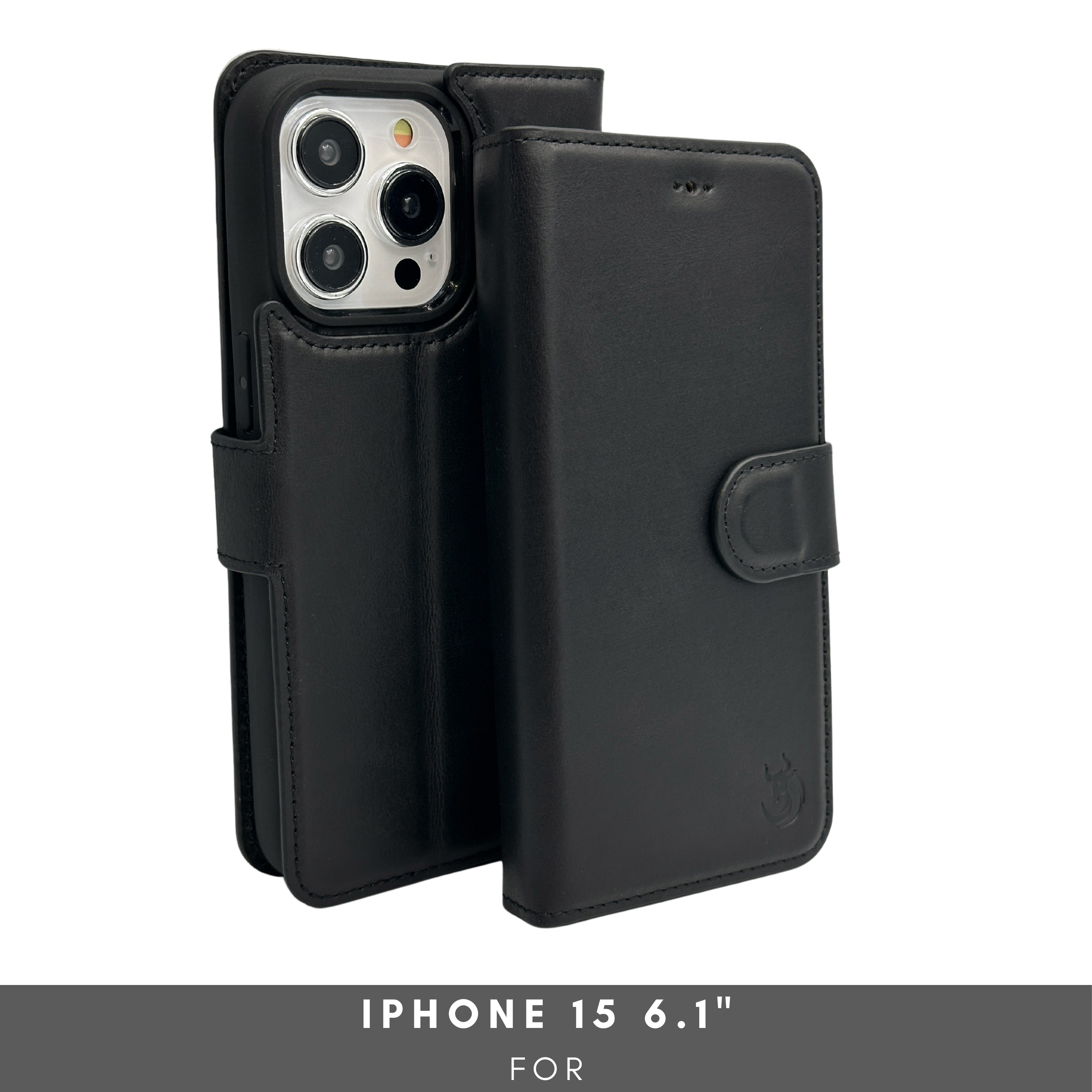 Vegas iPhone 15 Wallet Case | MagSafe-Black---TORONATA