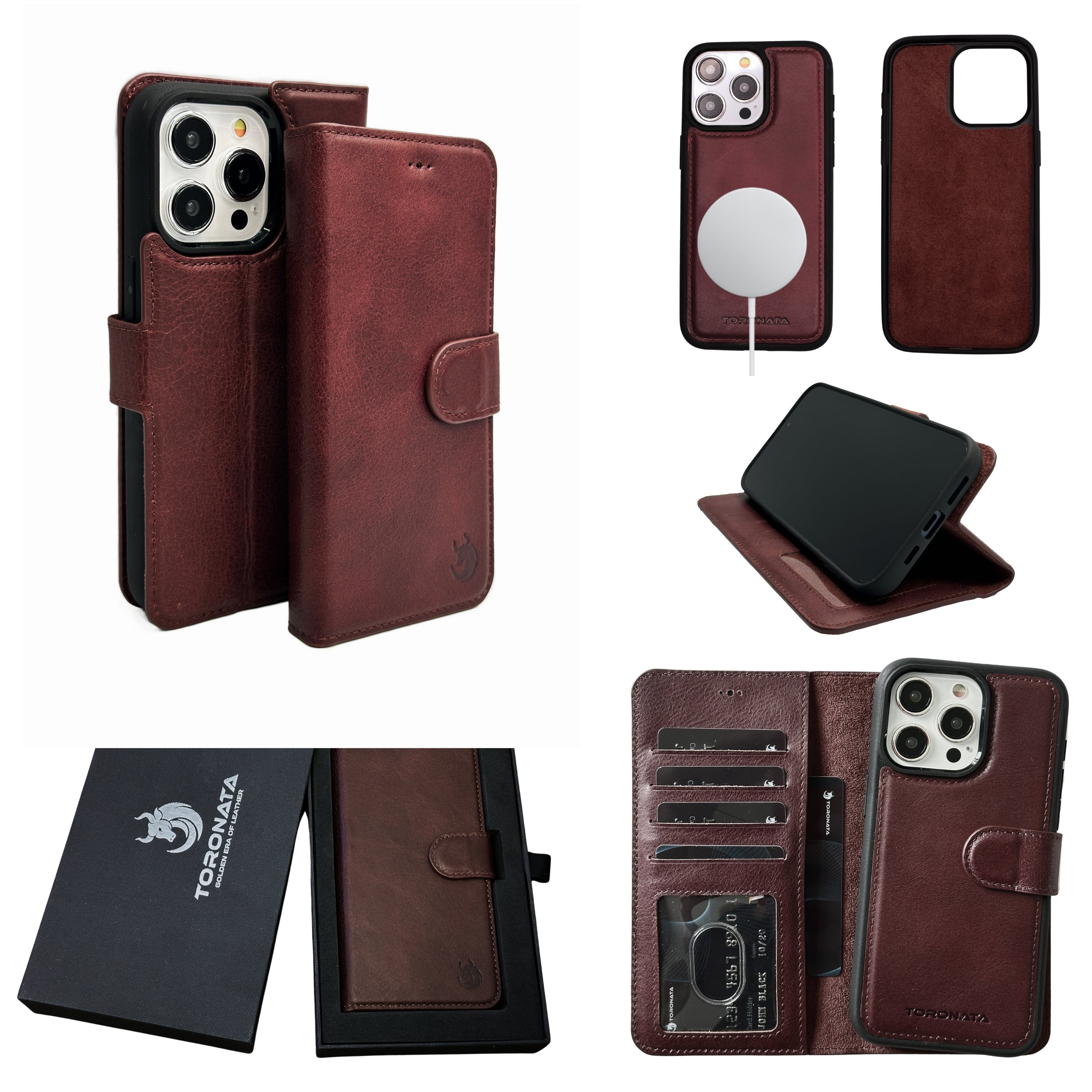 Vegas iPhone 15 Pro Max Wallet Case | MagSafe-Purple---TORONATA