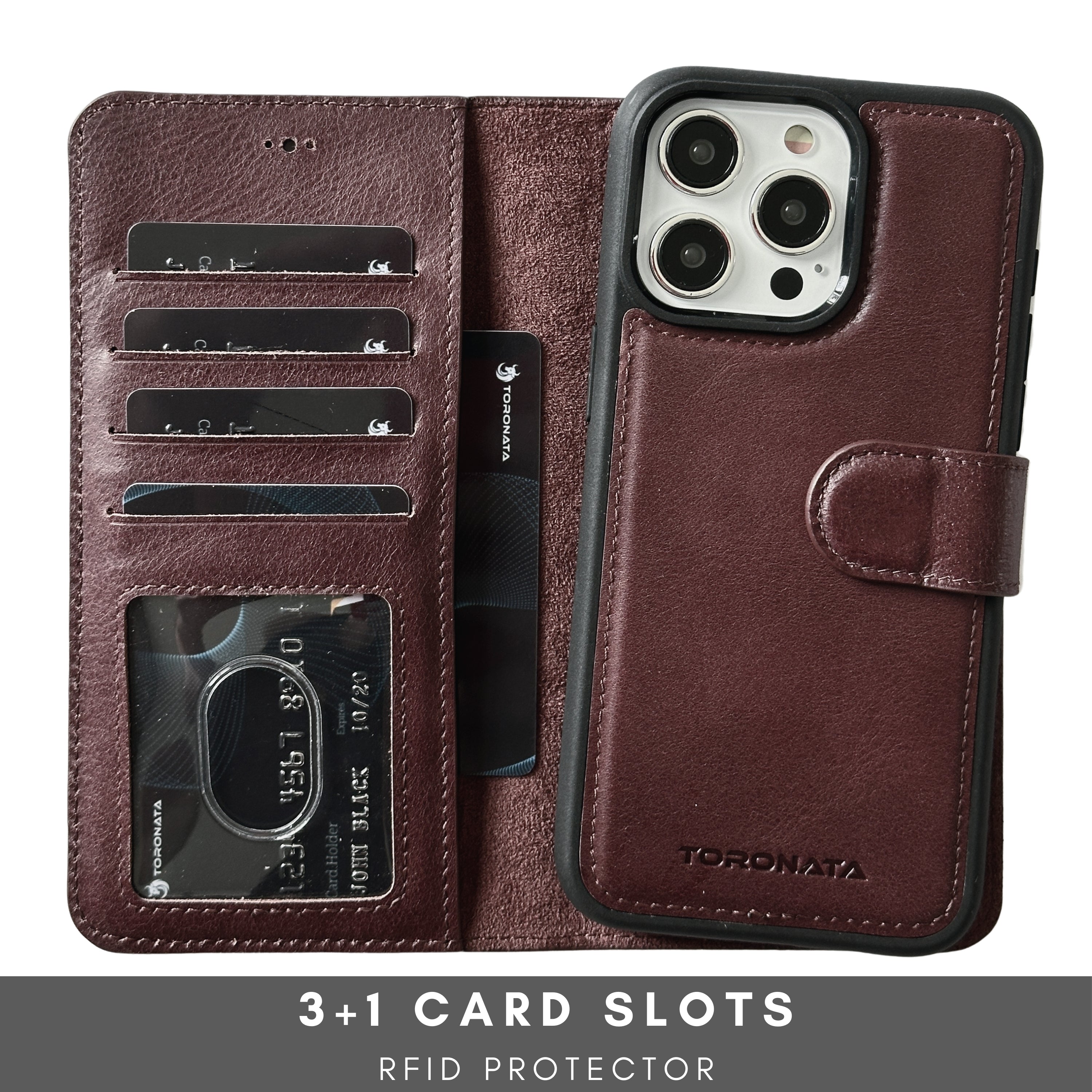 Vegas iPhone 15 Plus Wallet Case | MagSafe-Purple---TORONATA