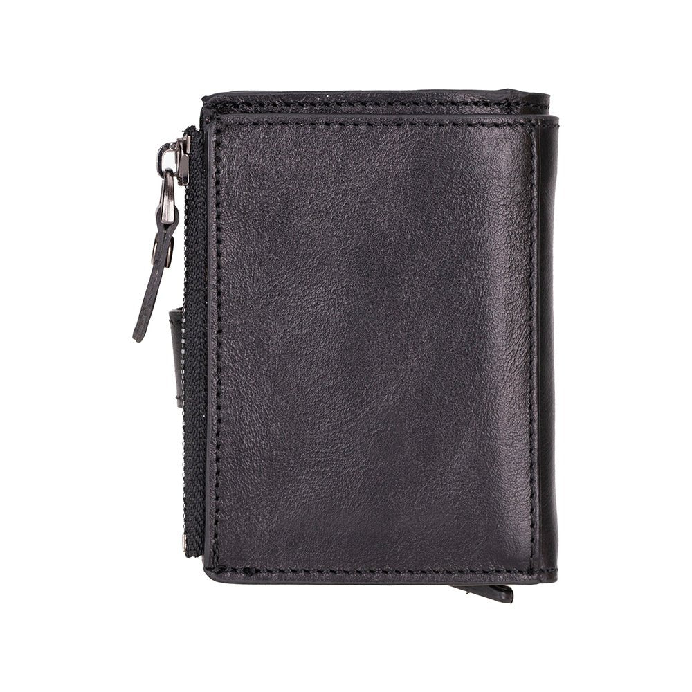 Andalusia Genuine Leather Pop - Up Cardholder with RFID Protection - Black - TORONATA