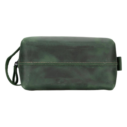 oswego men's leather dopp kit & small travel handbag - toronata - 