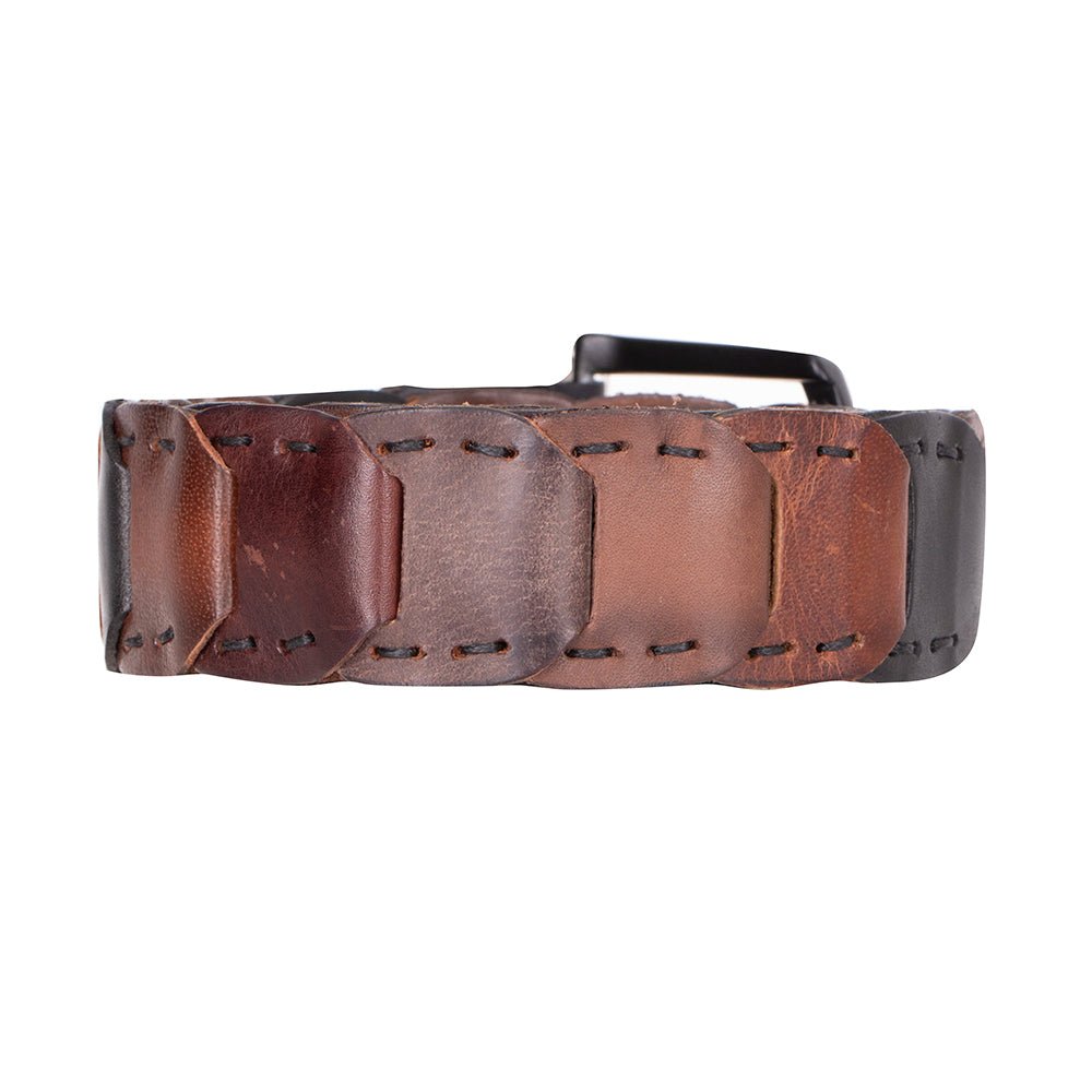 Bessemer Braided Leather Belt for Men - Brown - Small - TORONATA