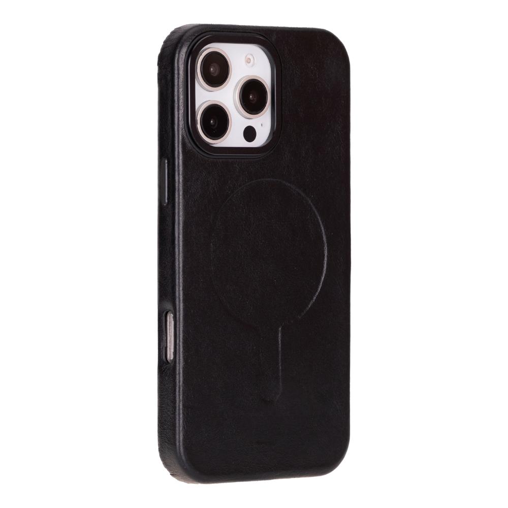 Cullman Leather iPhone 16 Pro Case - Black - TORONATA