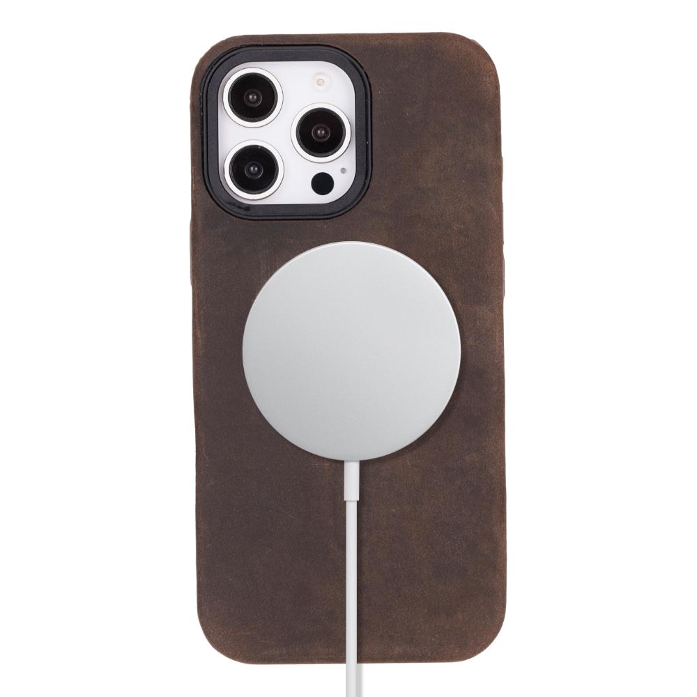 Cullman Leather iPhone 16 Pro Case - Brown - TORONATA