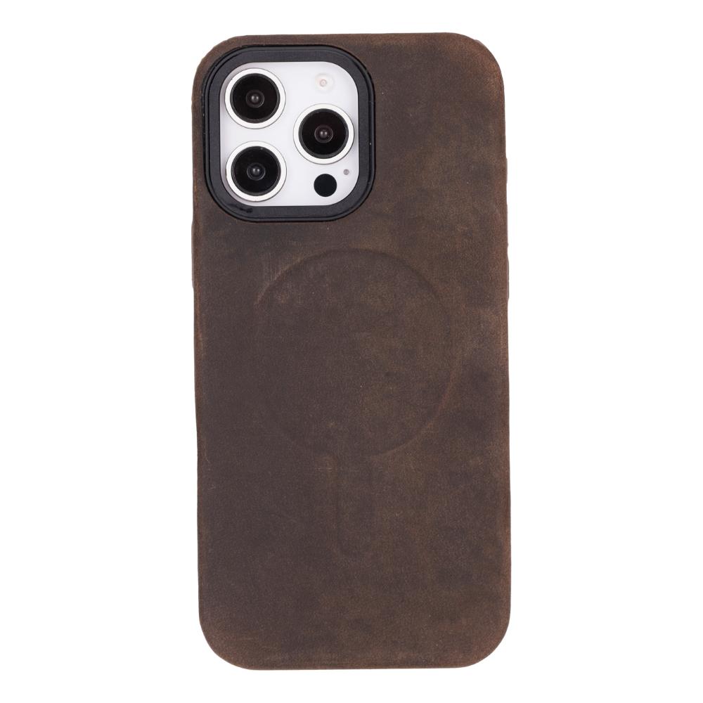 Cullman Leather iPhone 16 Pro Case - Brown - TORONATA