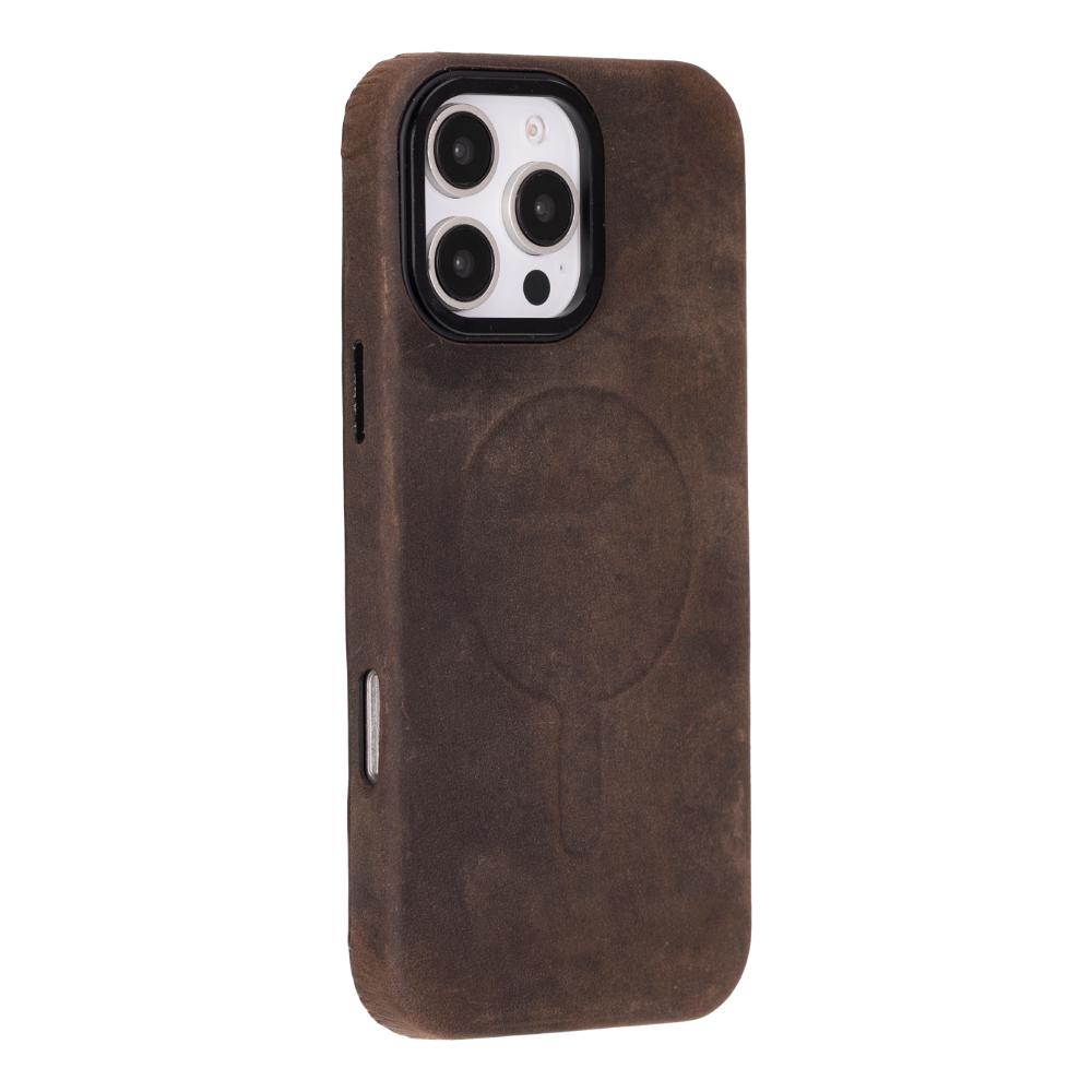 Cullman Leather iPhone 16 Pro Case - Brown - TORONATA