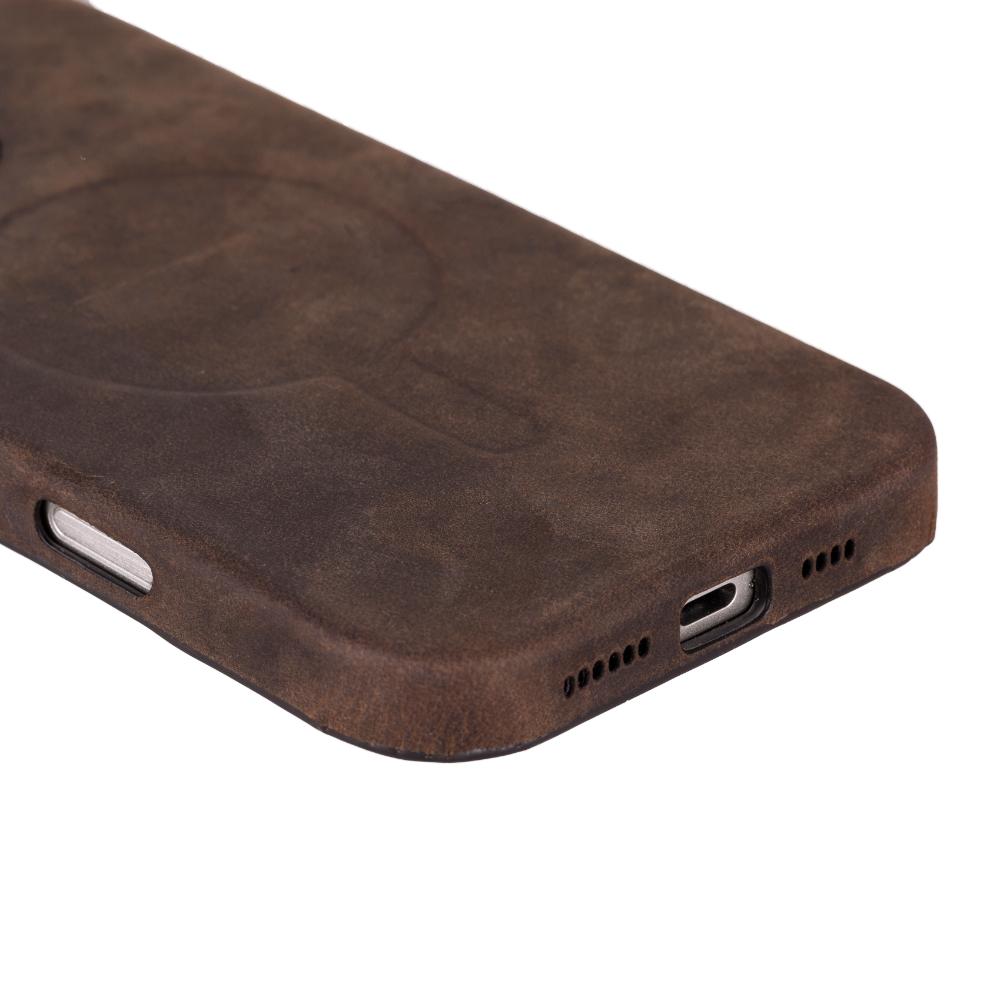 Cullman Leather iPhone 16 Pro Case - Brown - TORONATA