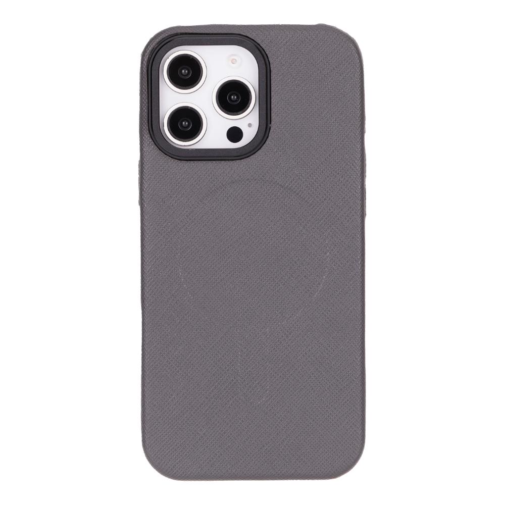 Cullman Leather iPhone 16 Pro Case - Gray - TORONATA