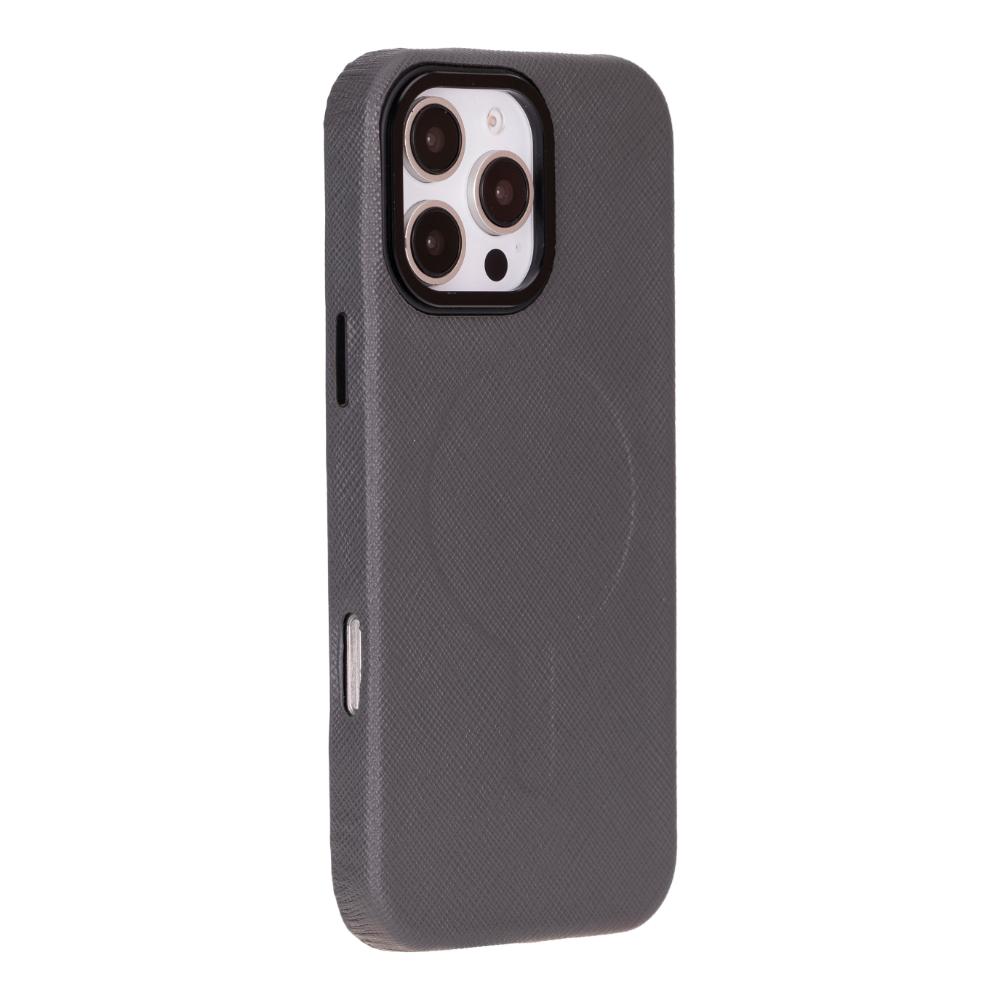 Cullman Leather iPhone 16 Pro Case - Gray - TORONATA