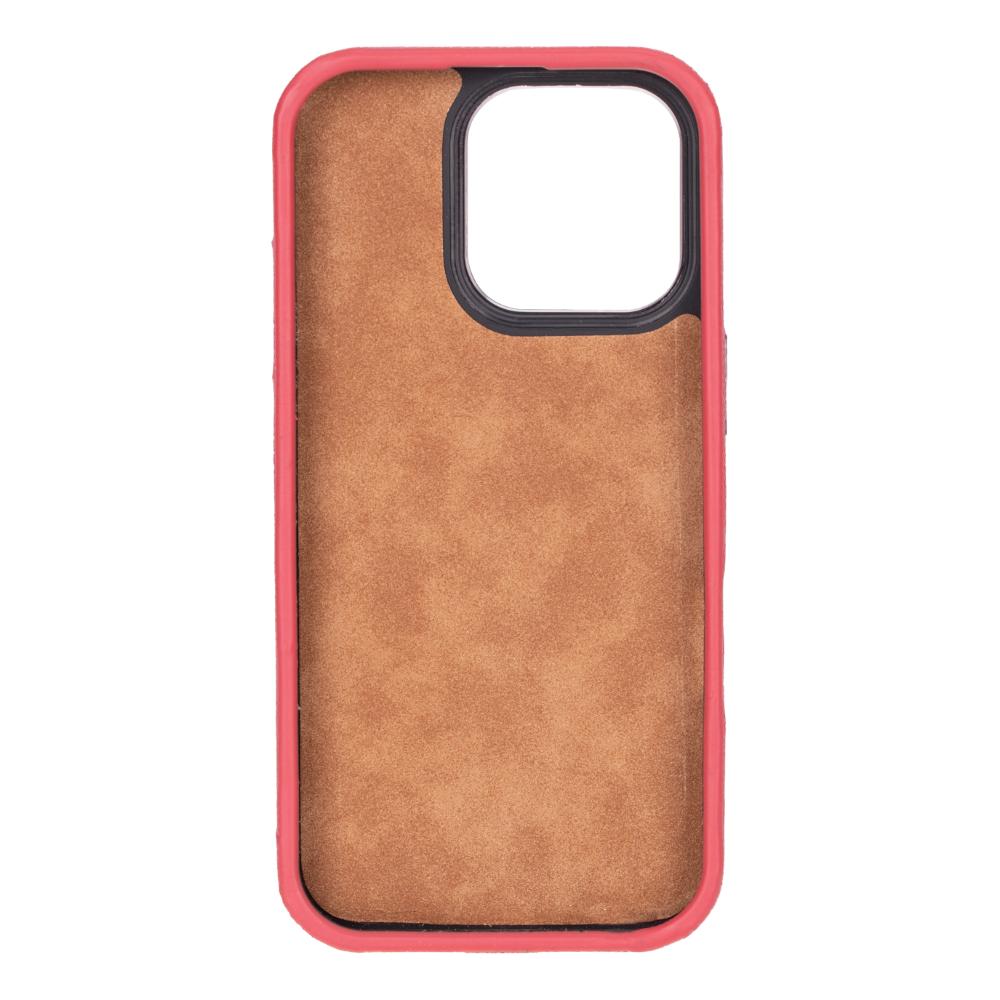 Cullman Leather iPhone 16 Pro Case - Pink - TORONATA