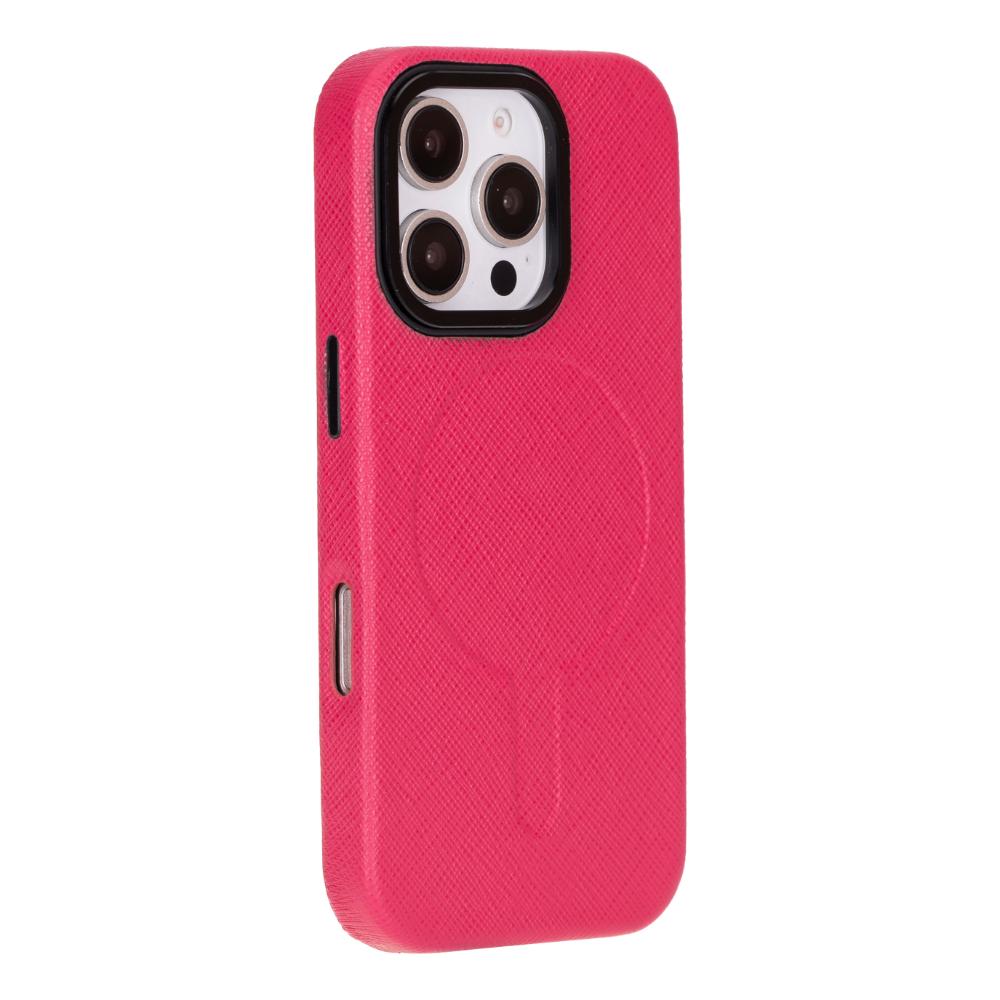 Cullman Leather iPhone 16 Pro Case - Pink - TORONATA