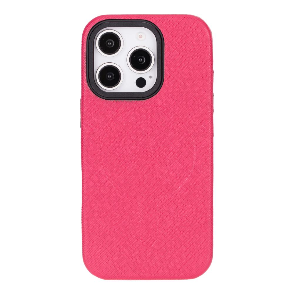 Cullman Leather iPhone 16 Pro Case - Pink - TORONATA