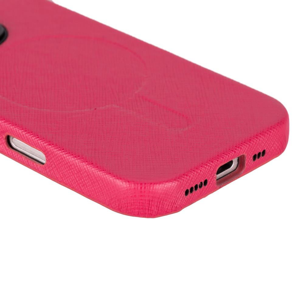 Cullman Leather iPhone 16 Pro Case - Pink - TORONATA