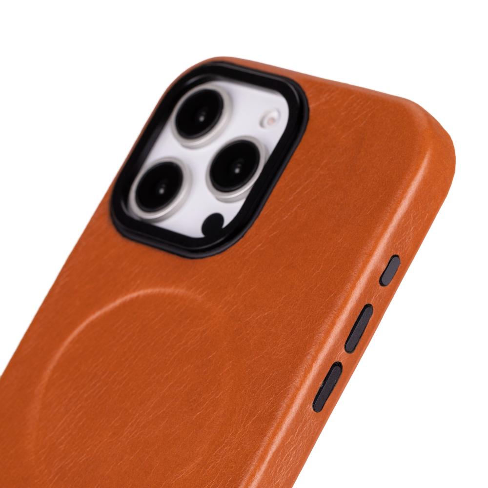 Cullman Leather iPhone 16 Pro Case - Tan - TORONATA