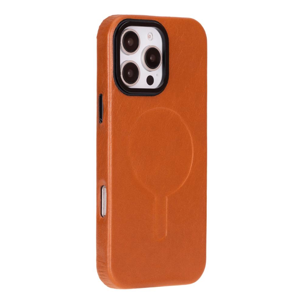 Cullman Leather iPhone 16 Pro Case - Tan - TORONATA