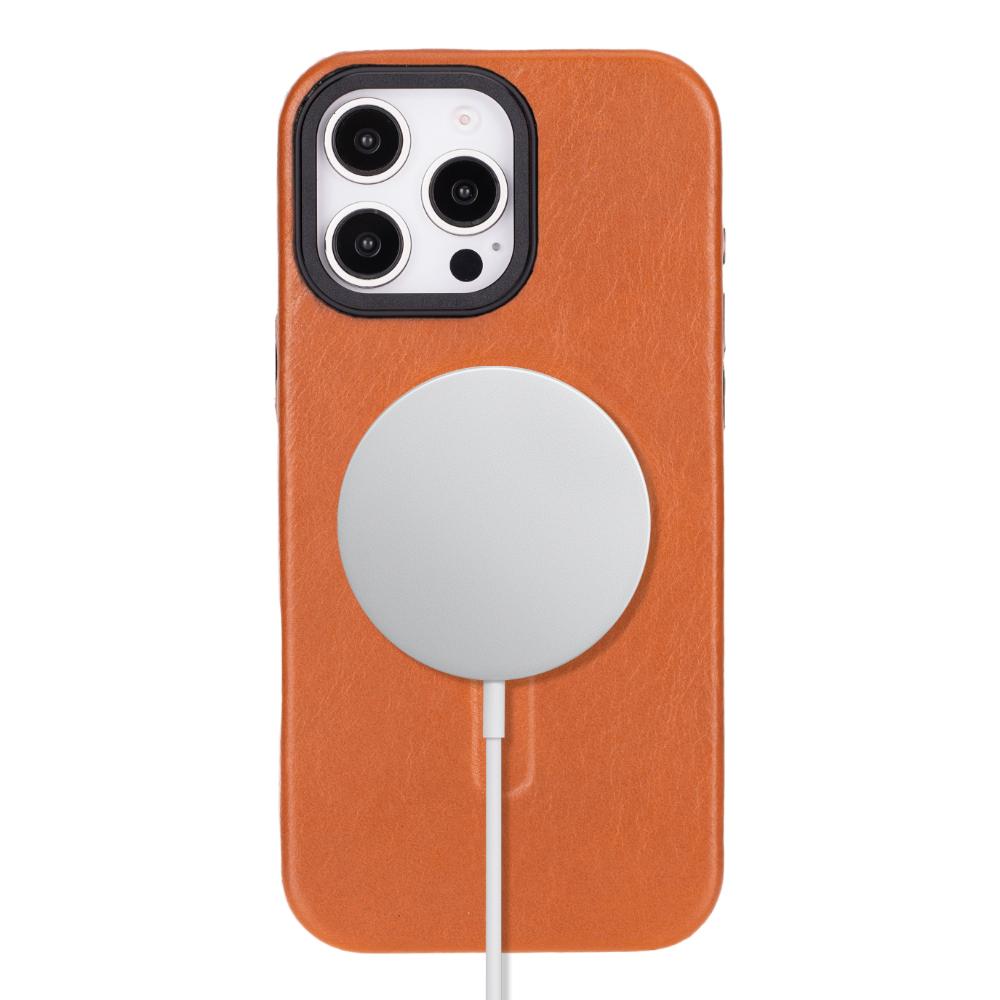 Cullman Leather iPhone 16 Pro Case - Tan - TORONATA