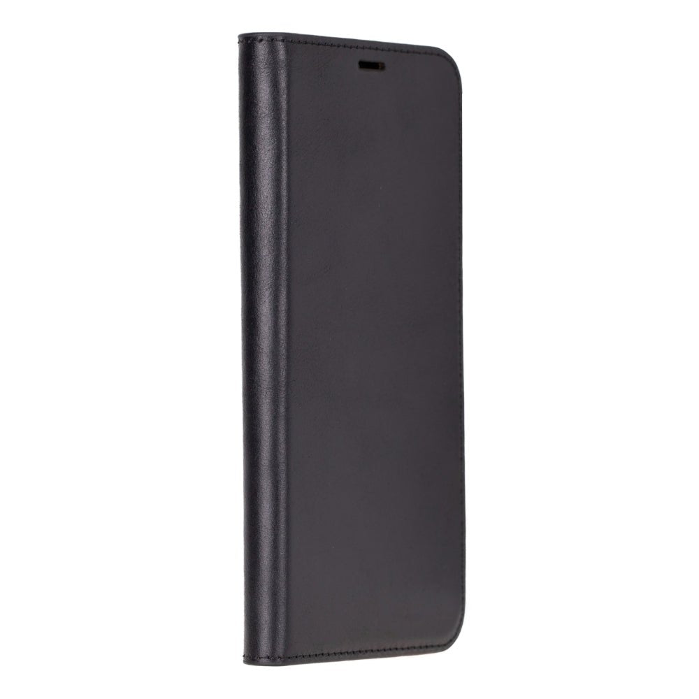 Decatur Leather iPhone 16 Pro Max Folio Case - Black - TORONATA