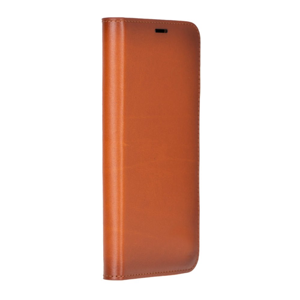 Decatur Leather iPhone 16 Pro Max Folio Case - Tan - TORONATA