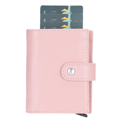 douglas leather pop-up cardholder with compatible apple airtag - toronata - 