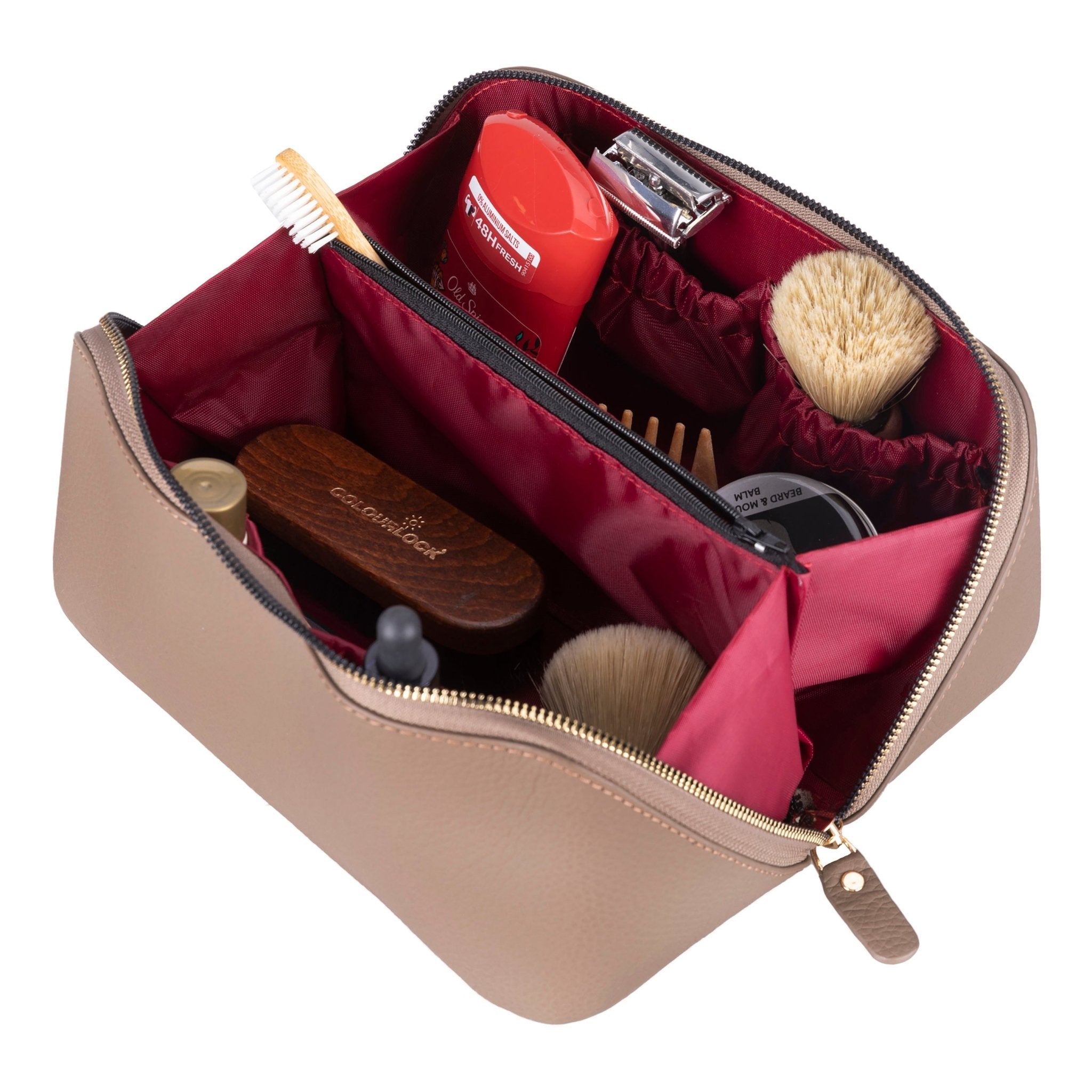 Haines Leather Cosmetic Bag – Stylish & Durable Makeup Bag for TravelTORONATA - 