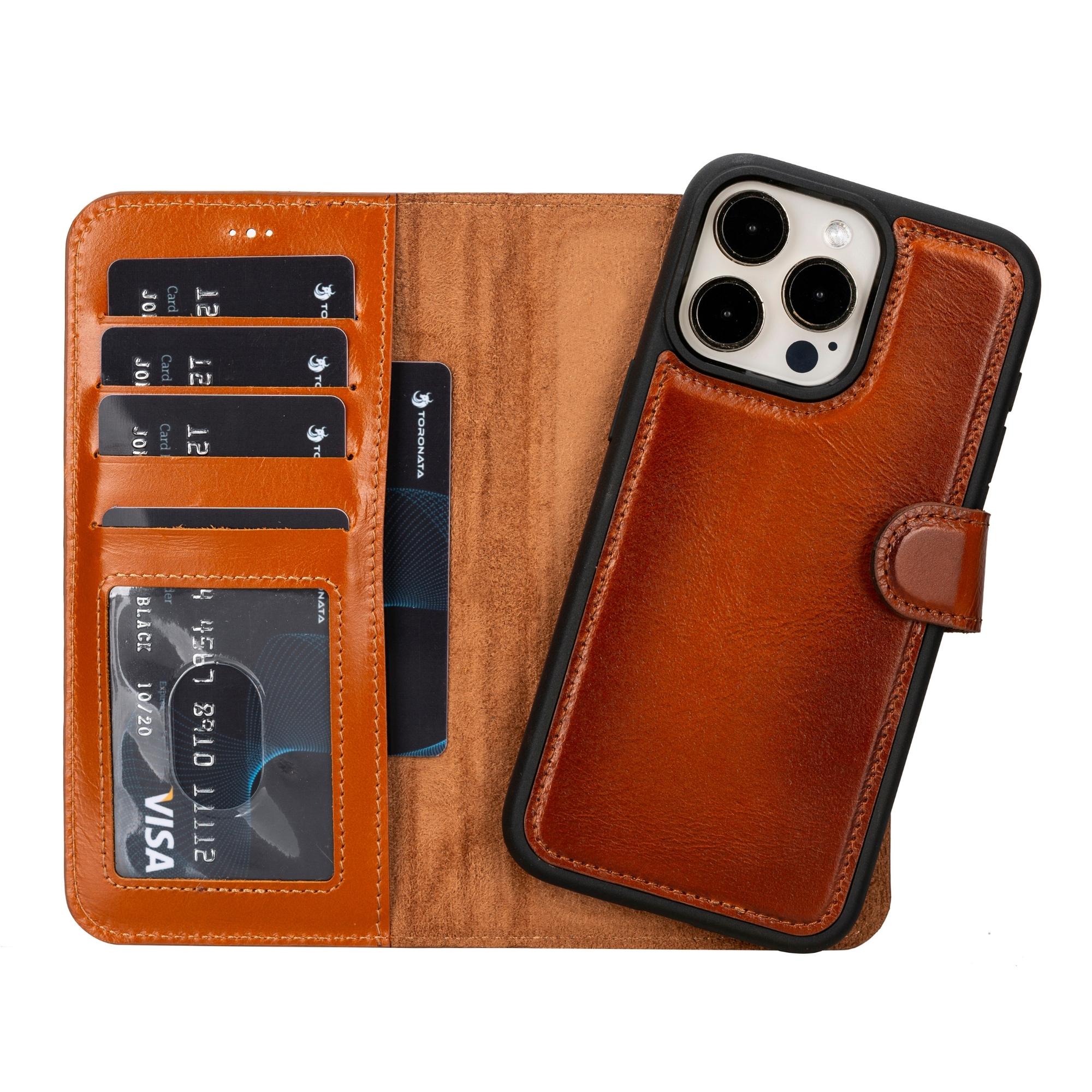 IPhone Leather Wallet With Magsafe High Quality Magnets 