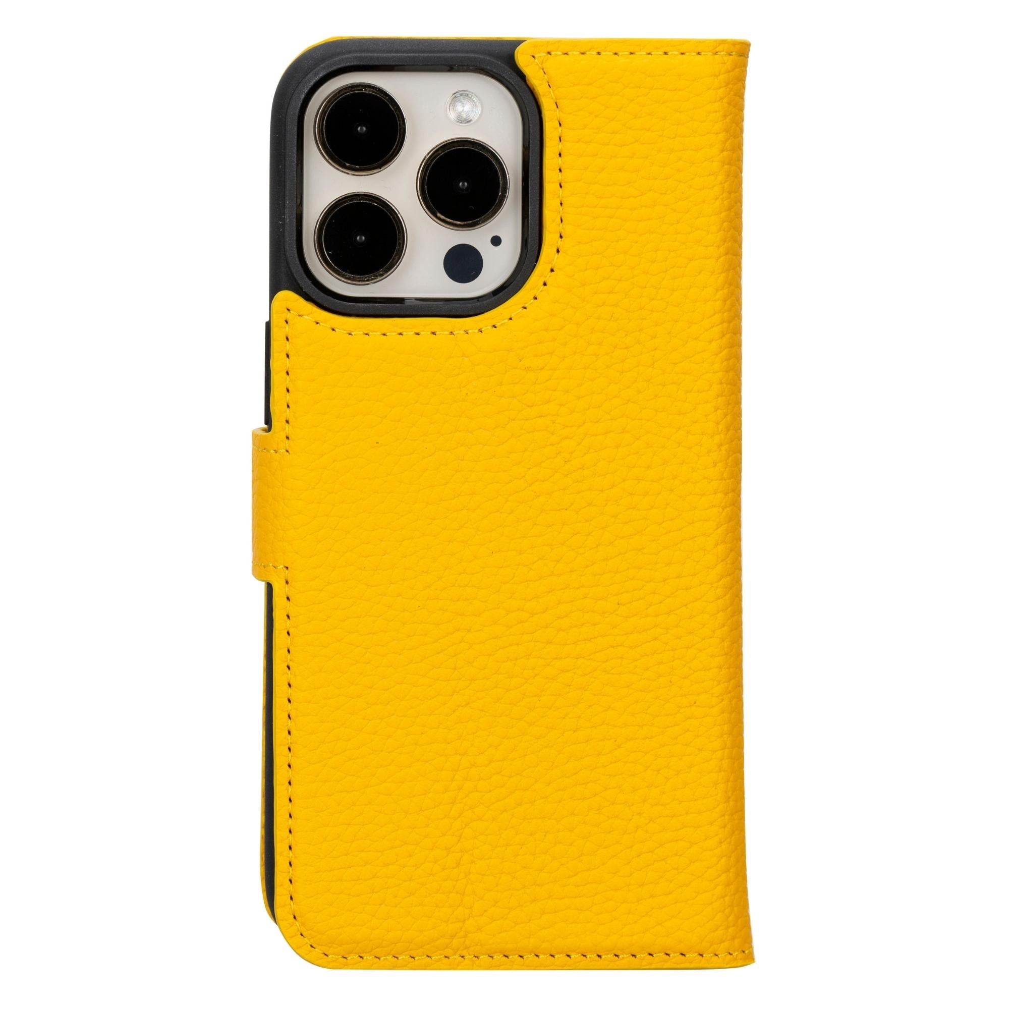 Leather Yellow Apple iPhone 12 Magsafe Wallet