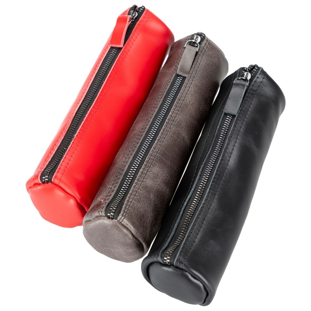 Wholesale Stylish Black And Red PU Leather Thin Pencil Case With Single Pen  Holder For Office And School Use From Jcwatches, $0.8