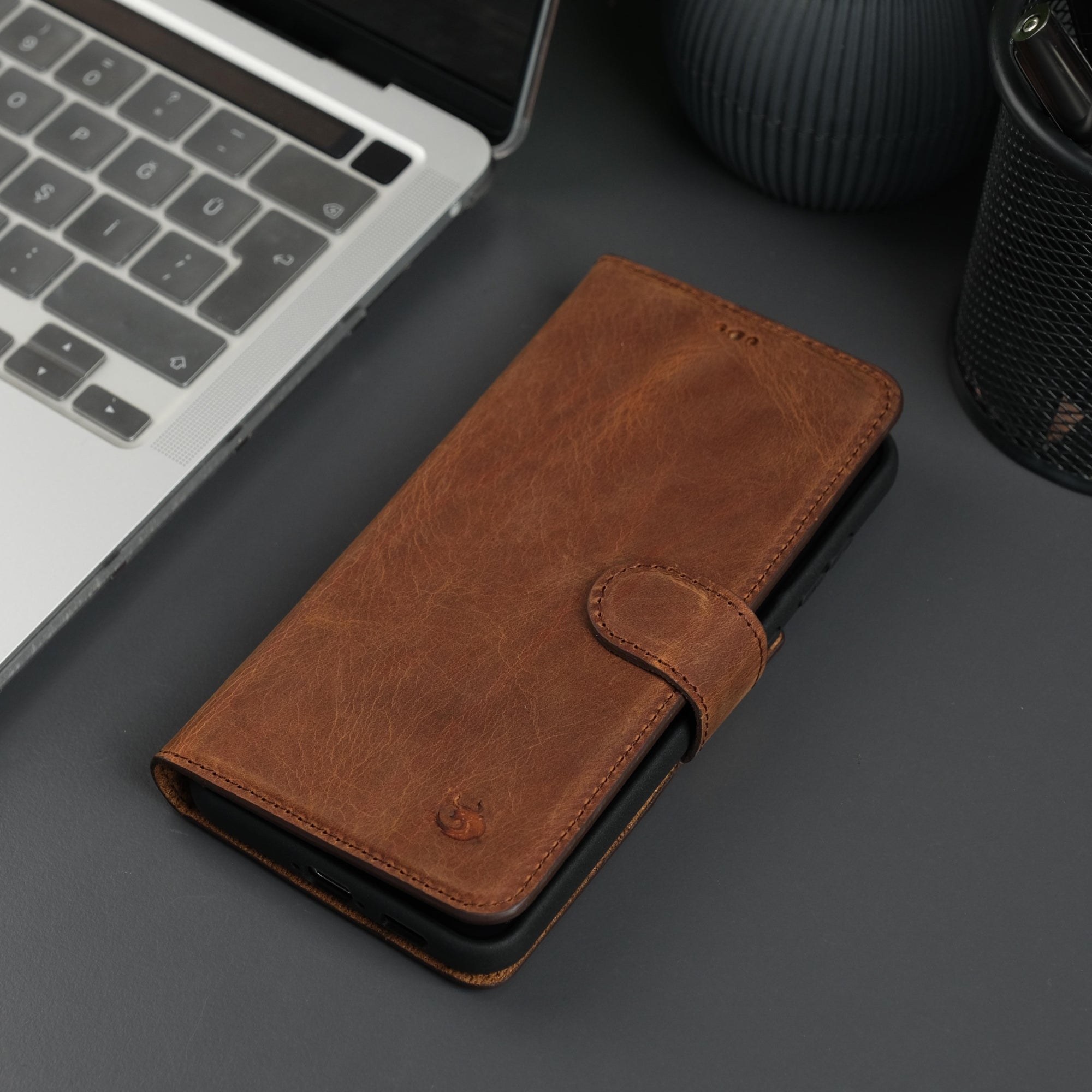 Leather Samsung Galaxy S25 Plus Wallet Case | Buffalo ( Pre - Sale ) - Antic Brown - TORONATA