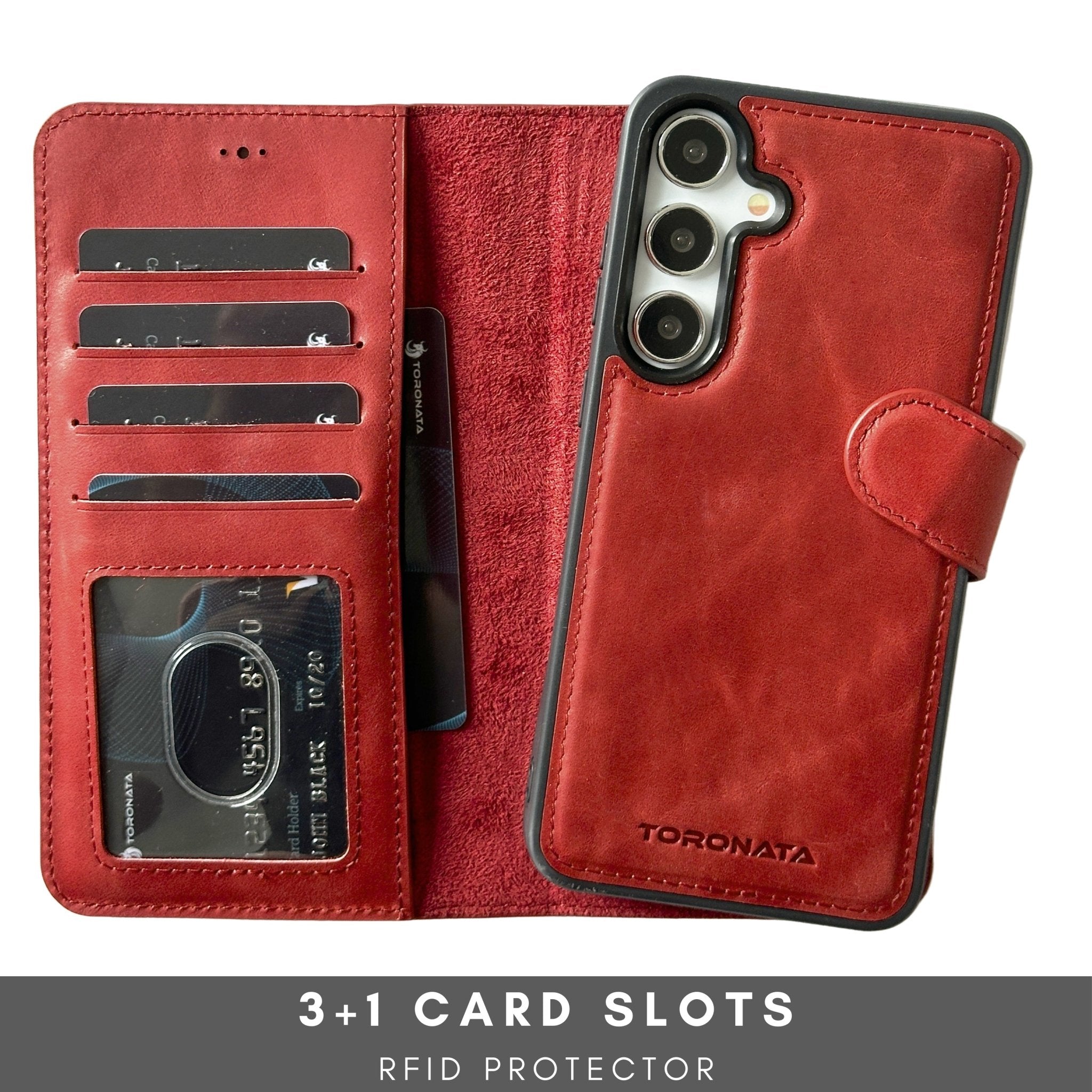 Nevada Samsung Galaxy S24 Plus Wallet Case-Red---TORONATA