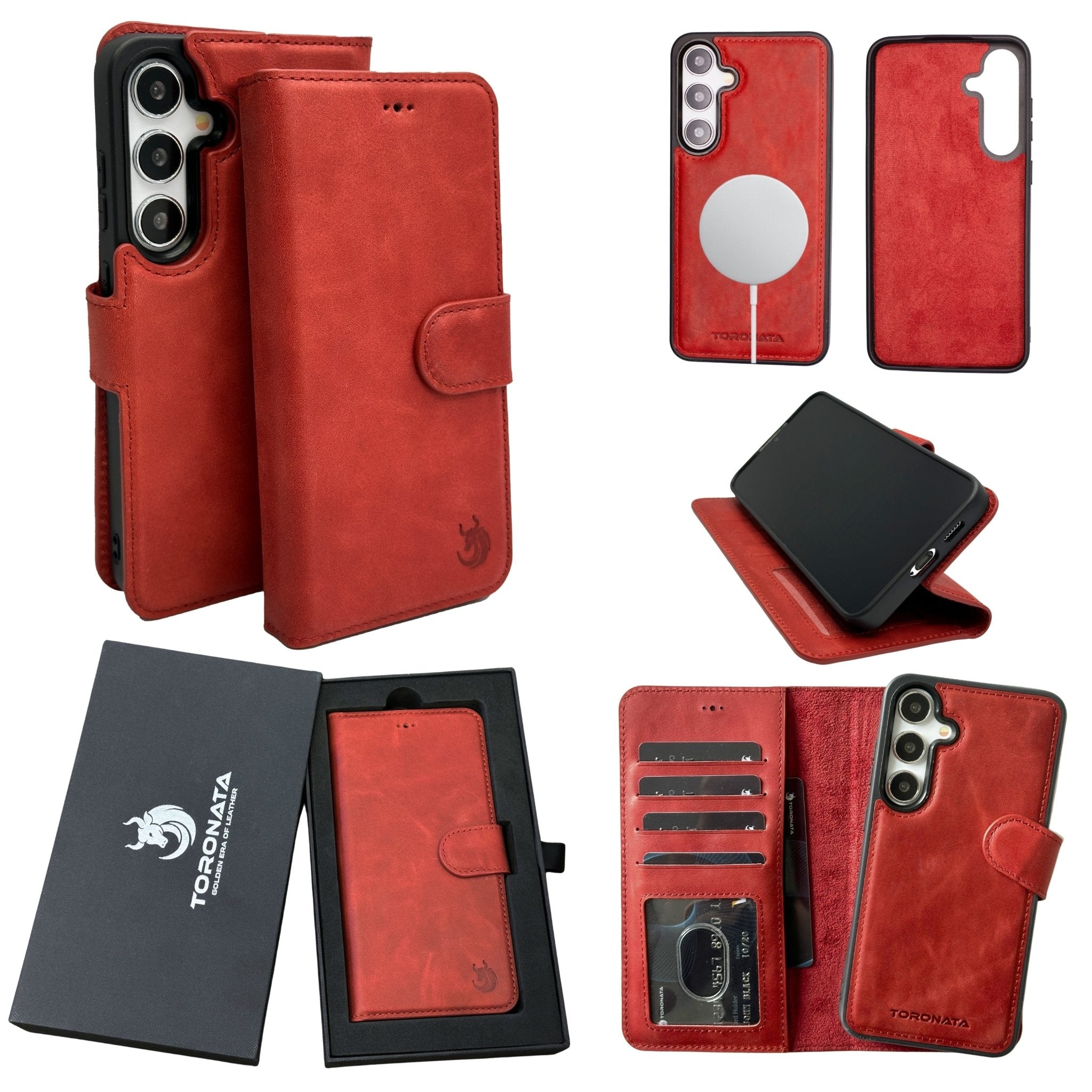 Nevada Samsung Galaxy S24 Plus Wallet Case-Red---TORONATA