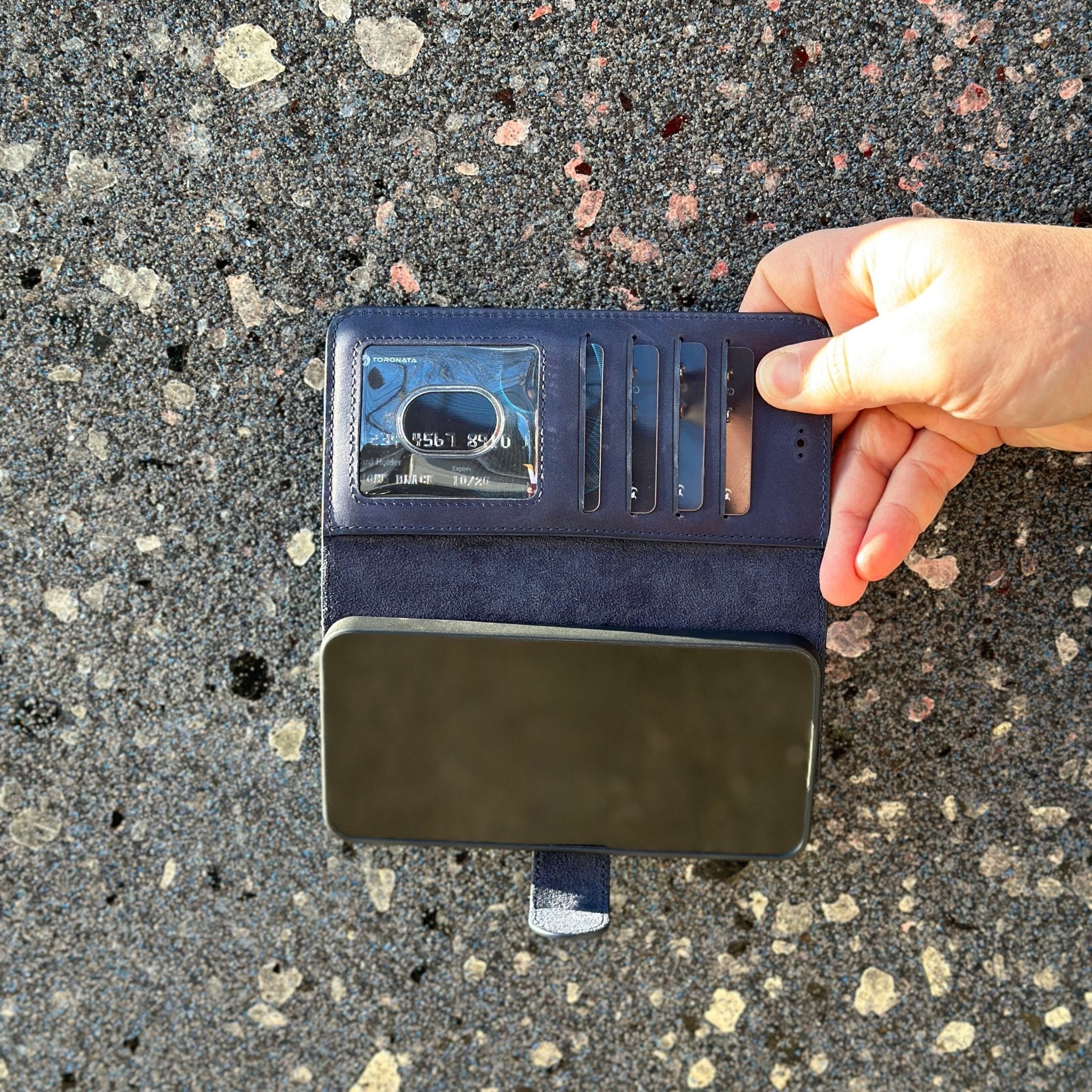 Nevada Samsung Galaxy S24 Wallet Case-Dark Blue---TORONATA