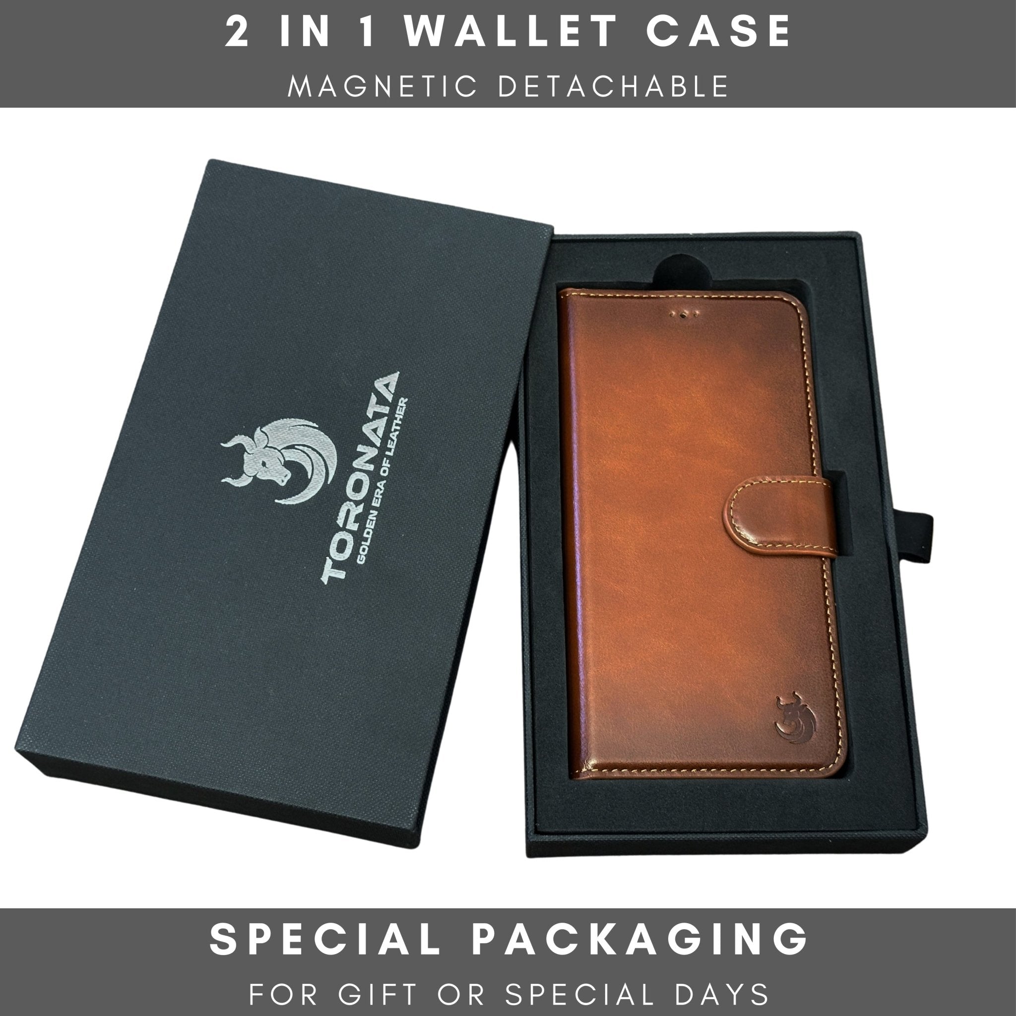 Vegas iPhone 15 Pro Max Wallet Case | MagSafe-Tan---TORONATA