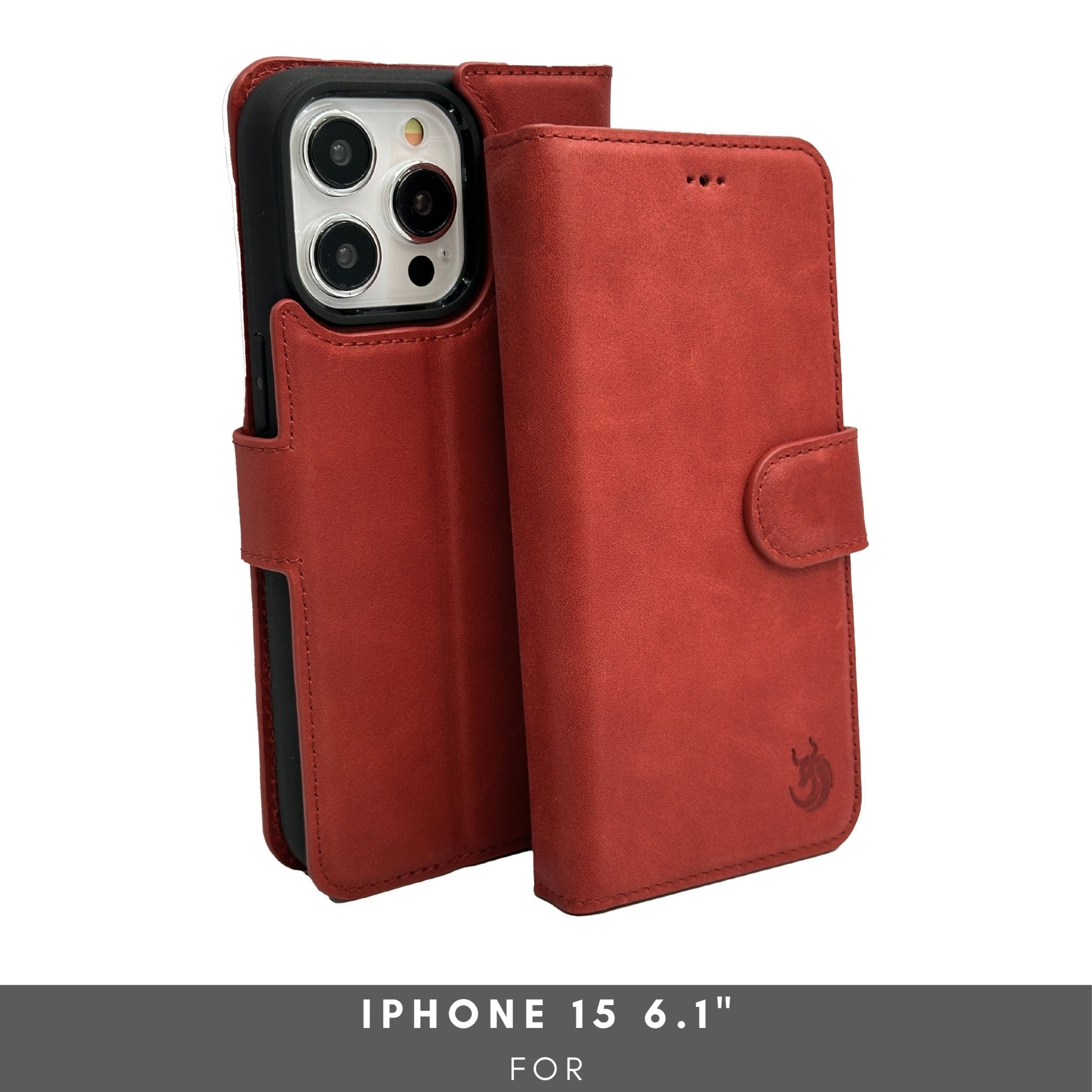 Vegas iPhone 15 Wallet Case | MagSafe-Red---TORONATA