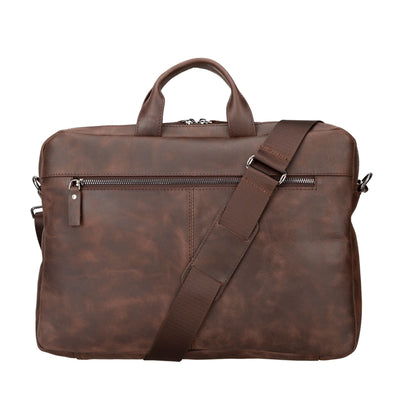 n macbook leather sleeve and bag - 14 ınches - dark brown - toronata