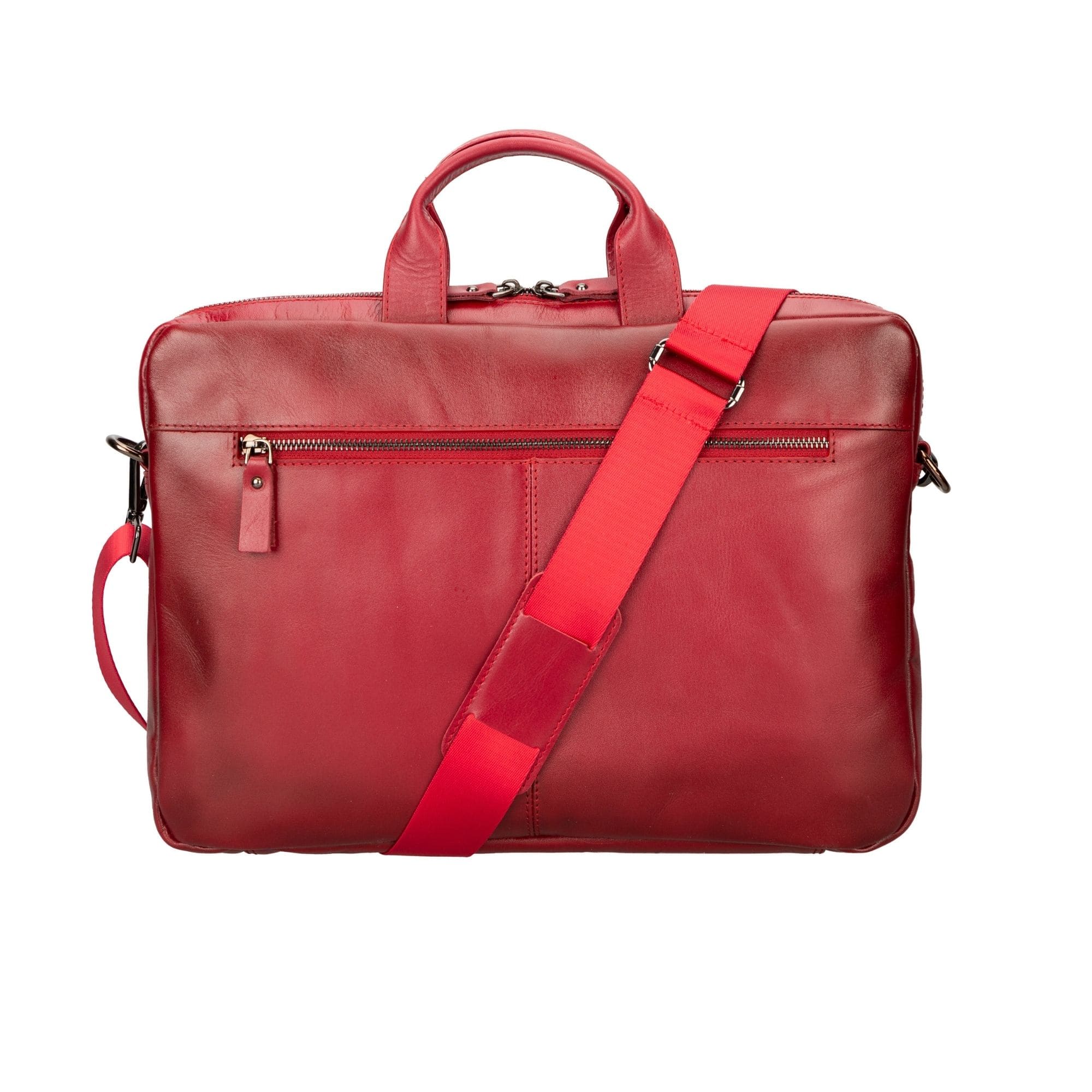 n macbook leather sleeve and bag - 14 ınches - red - toronata#color_red