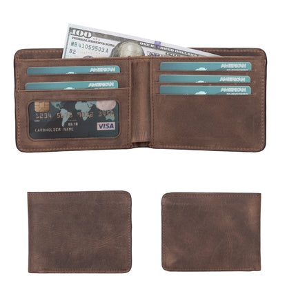 Arvada Handmade Bifold Leather Men Wallet - TORONATA - 