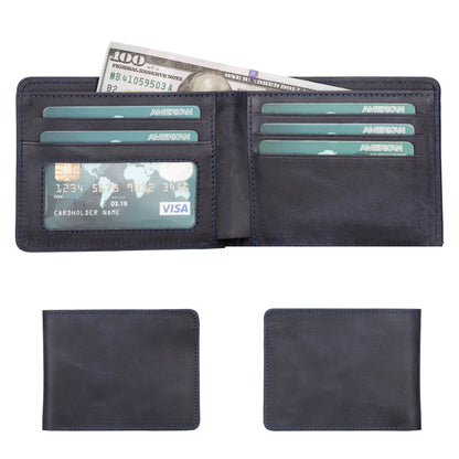 Arvada Handmade Bifold Leather Men Wallet - TORONATA - 