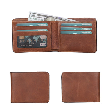 Arvada Handmade Bifold Leather Men Wallet - TORONATA - 