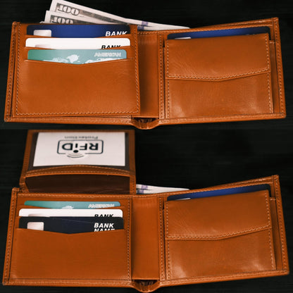 aspen premium full-grain leather wallet for men - toronata - 