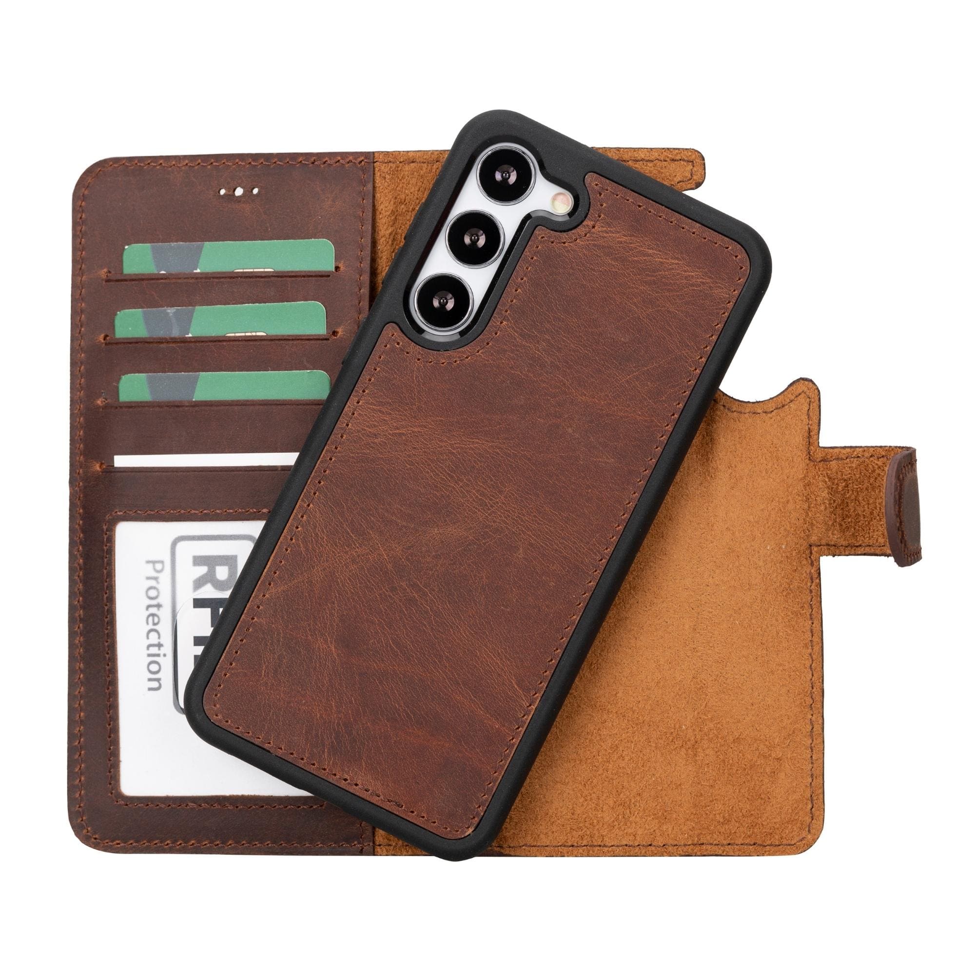 Buffalo Samsung Galaxy S21 FE Detachable Leather Wallet Case