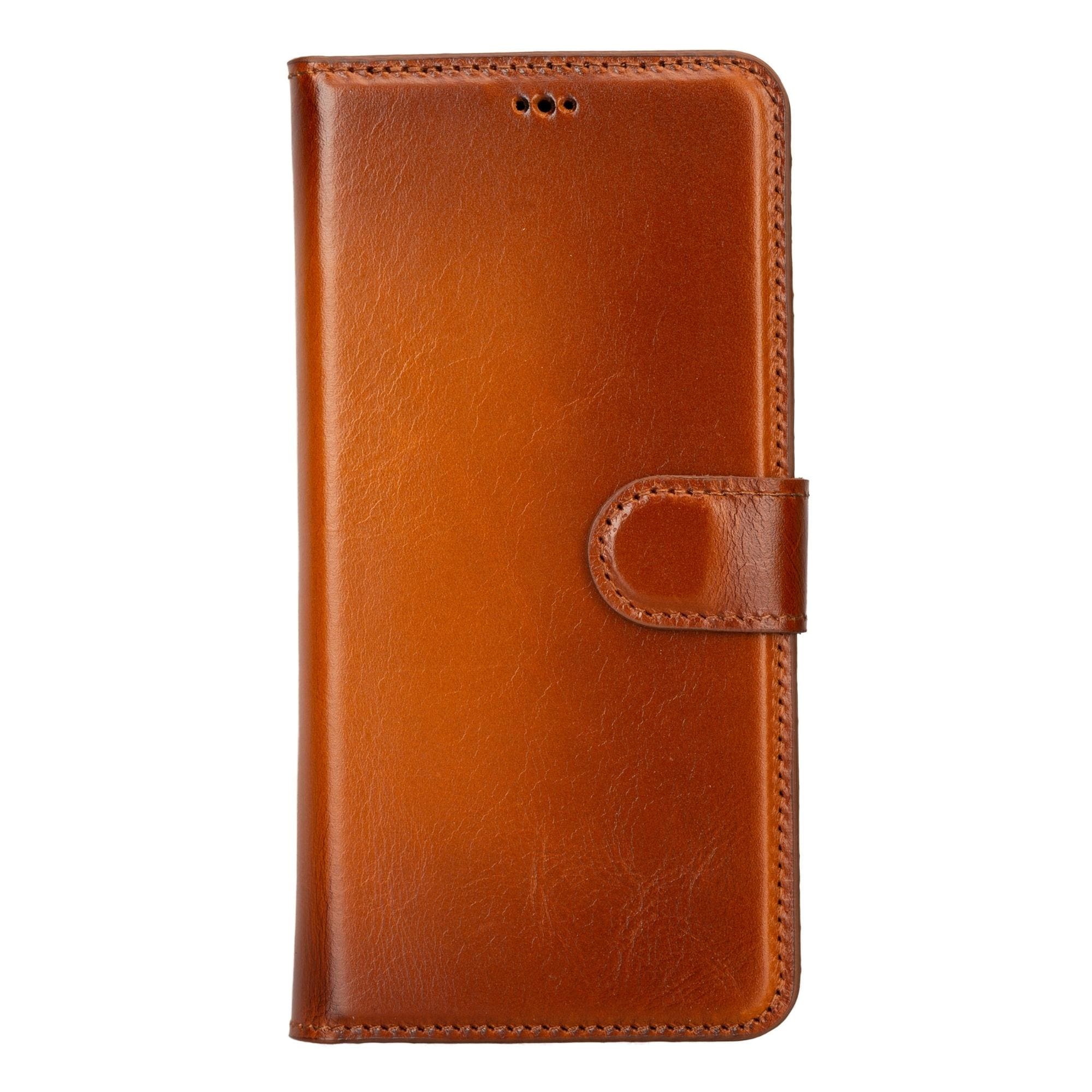 Buffalo Samsung Galaxy S21 Series Detachable Leather Wallet Case - Galaxy S21 Plus - Tan - TORONATA