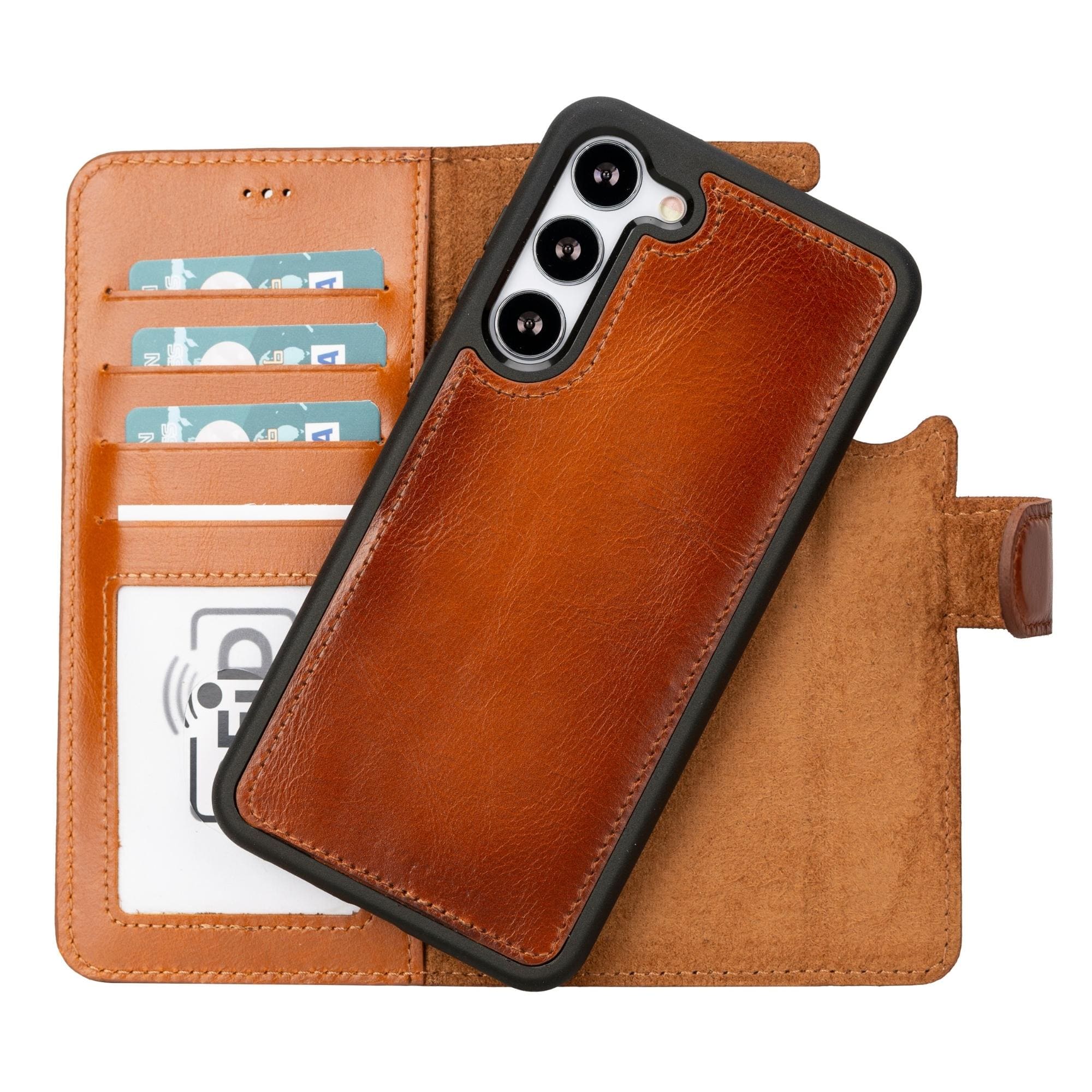 Leather Galaxy S22 S22 Plus and S22 Ultra Wallet Case TORONATA