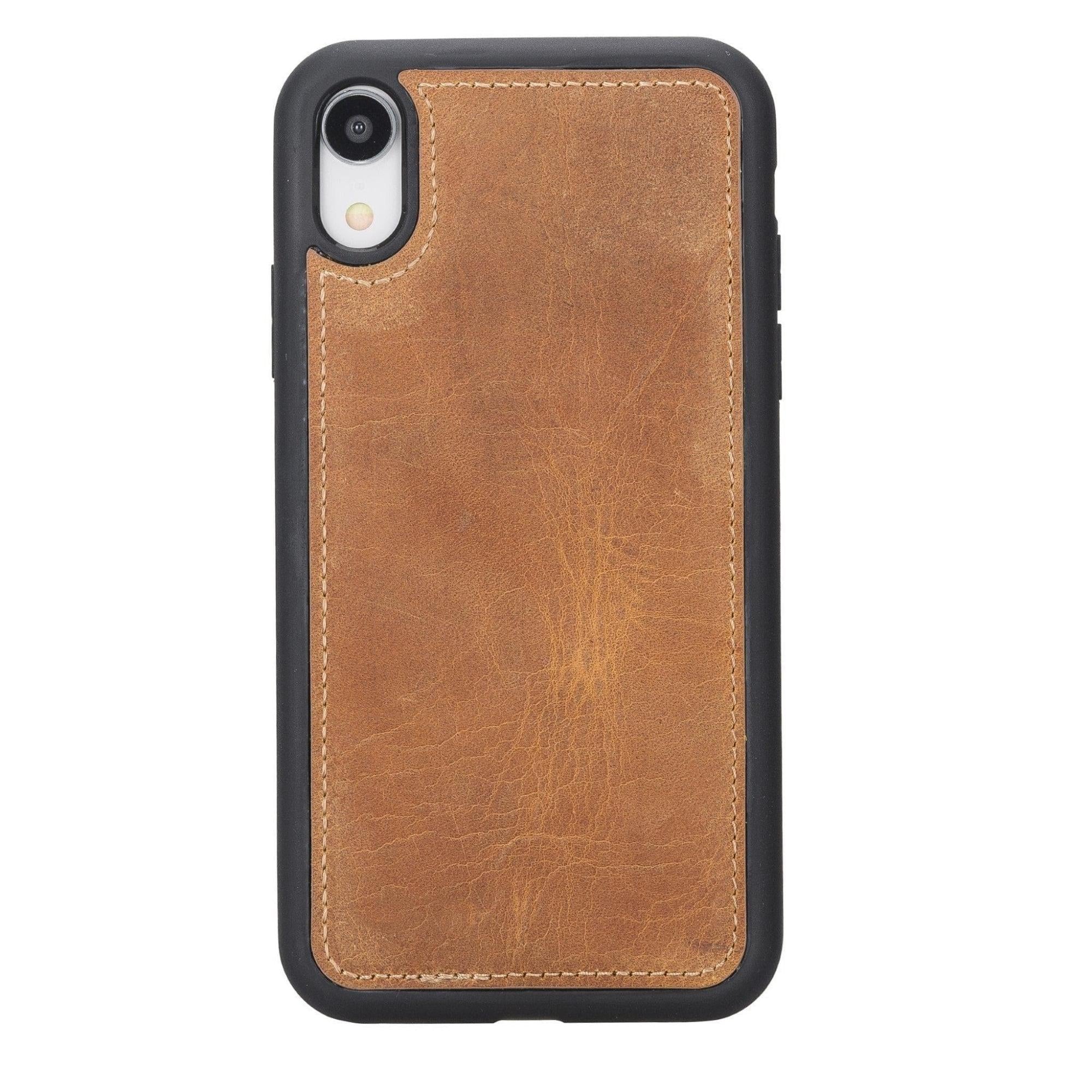 Casper iPhone XR Leather Wallet Case-iPhone XR-Light Brown--TORONATA