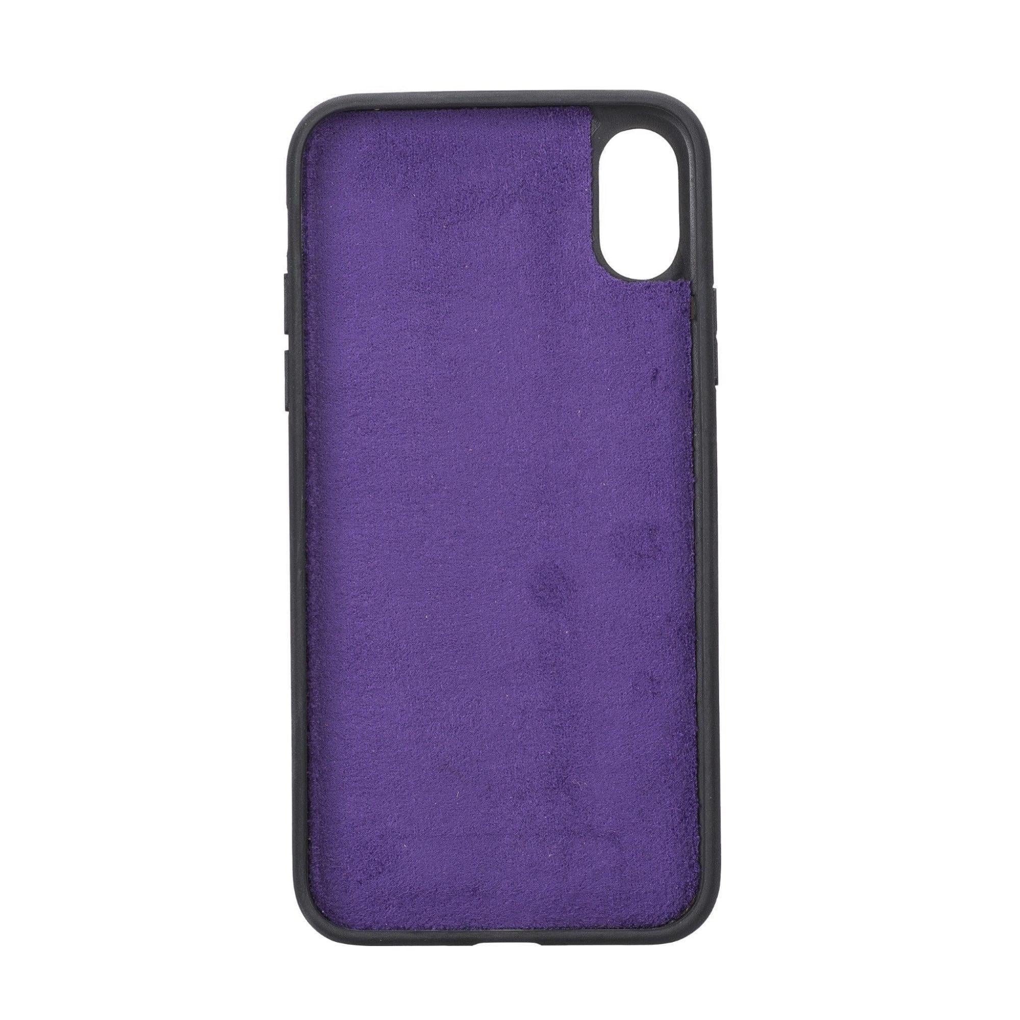 Casper iPhone XR Leather Wallet Case-iPhone XR-Purple--TORONATA