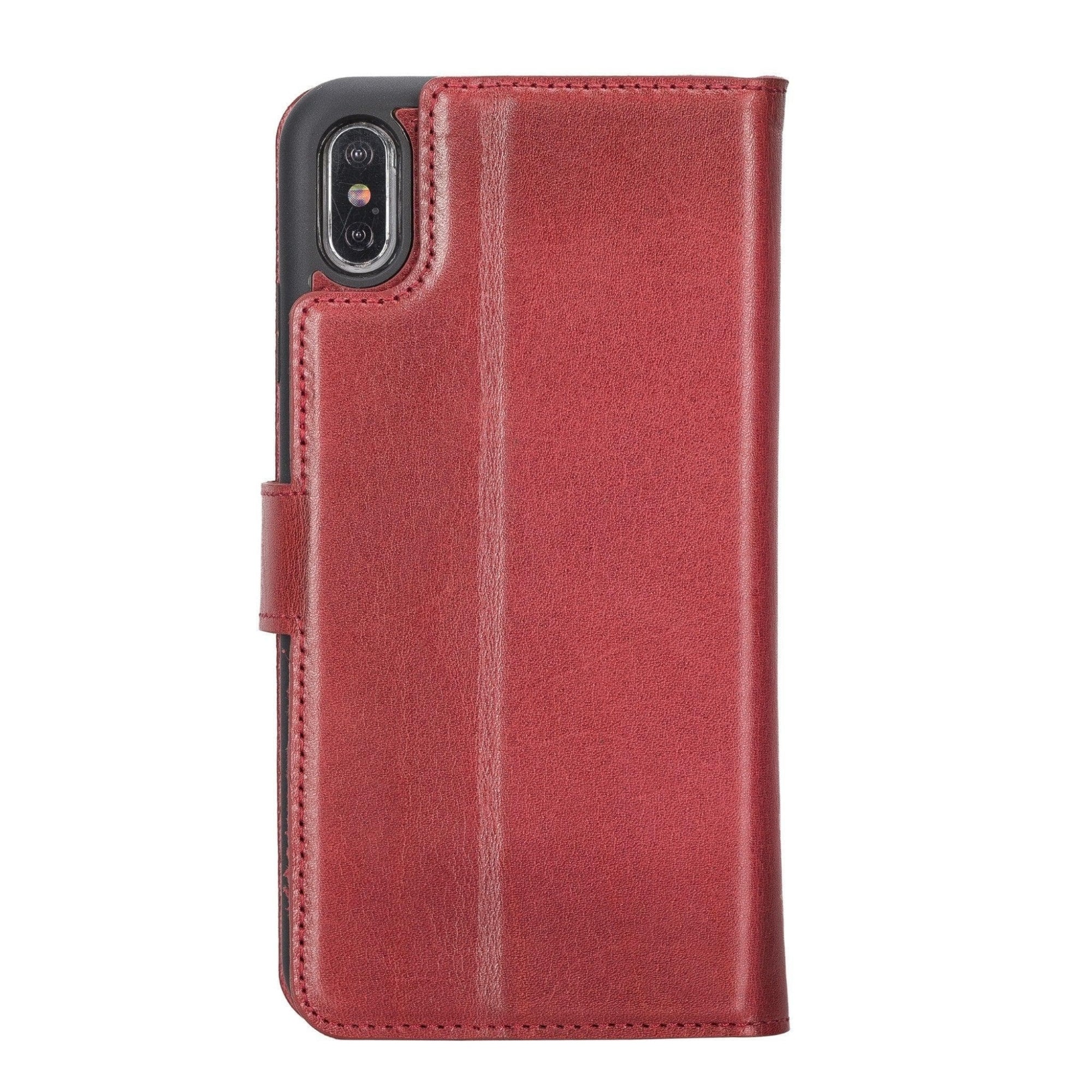 Casper iPhone XR Leather Wallet Case-iPhone XR-Red--TORONATA