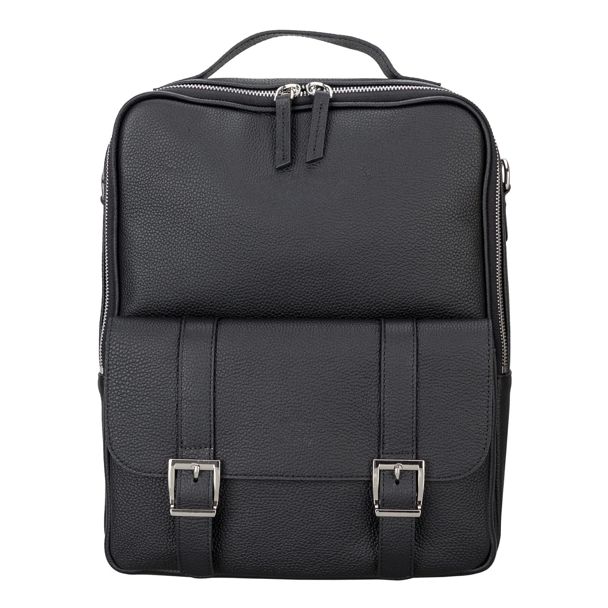 Leather laptop backpack discount women's