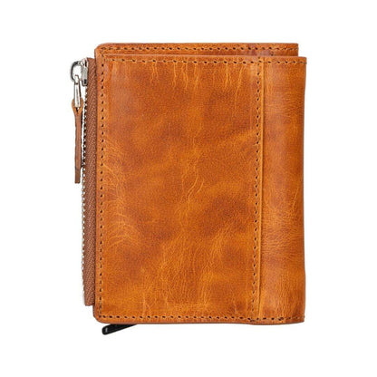 glenrock genuine cowhide leather pop up card holder wallet - toronata - 