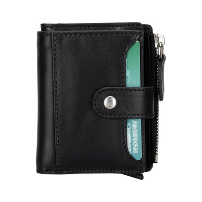 glenrock genuine cowhide leather pop up card holder wallet - toronata - 